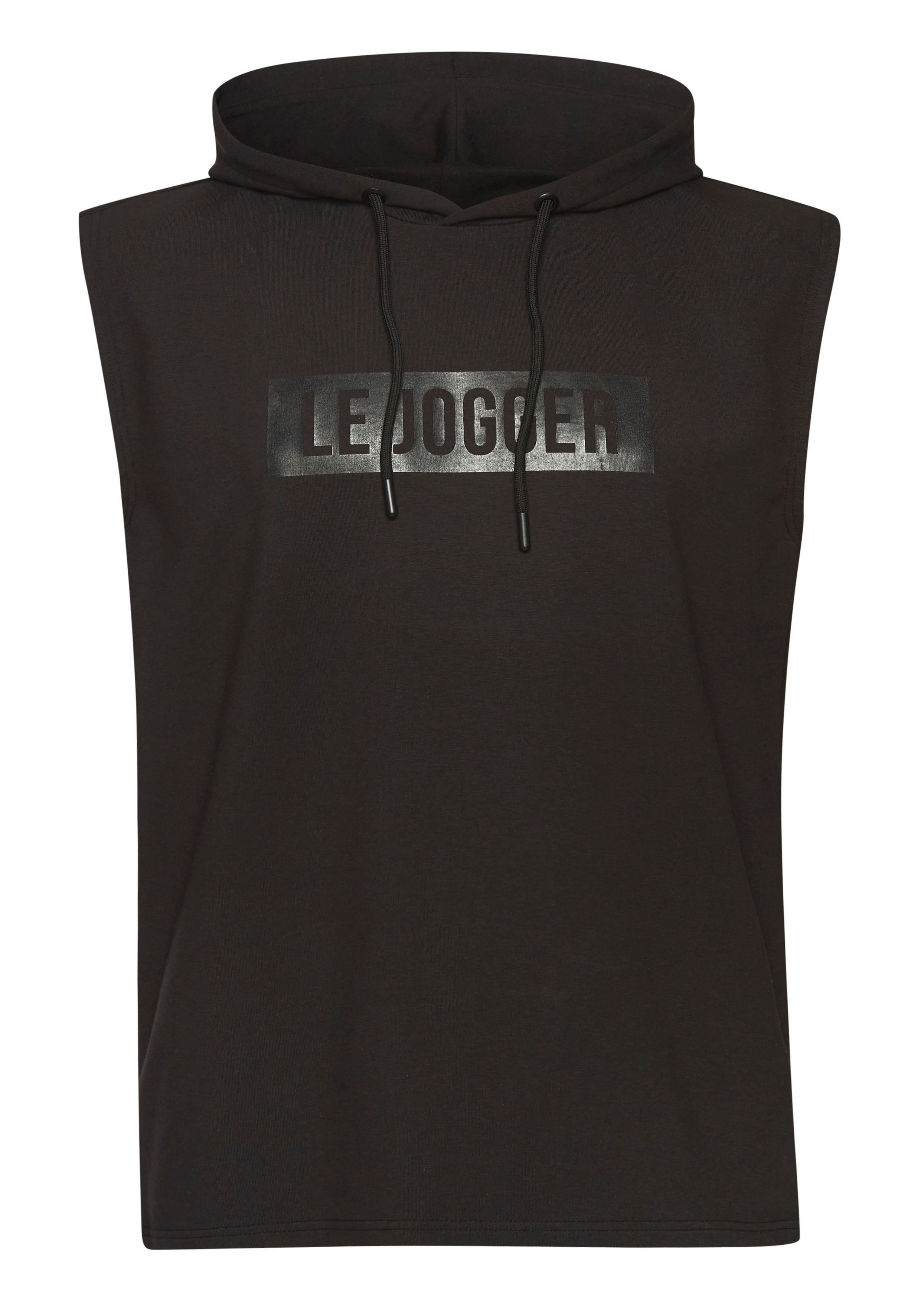 le jogger® Kapuzenpullover mit Druck und Kordelzug. € 29,99