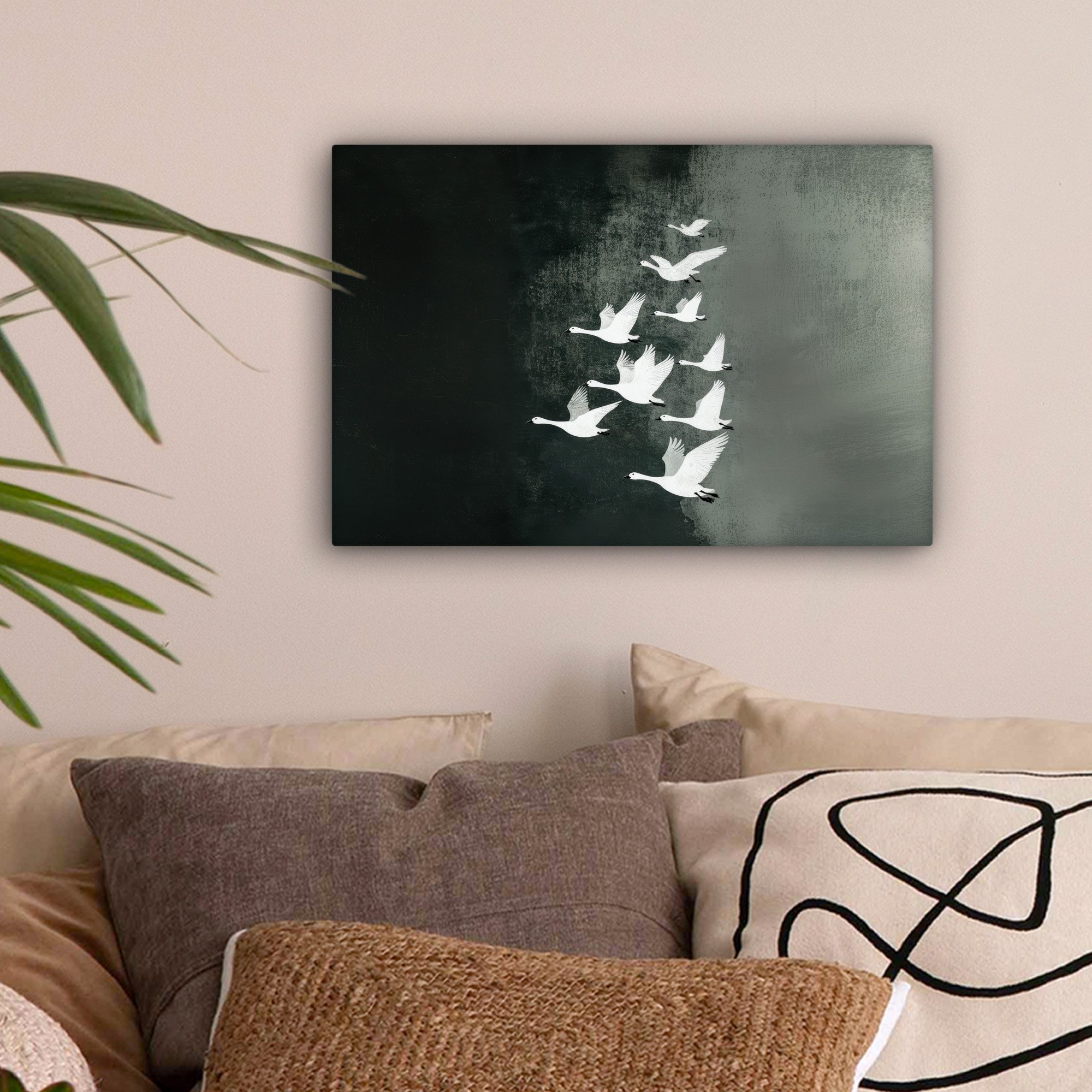 OneMillionCanvasses® Leinwandbild Vogel - Japandi - günstig online kaufen