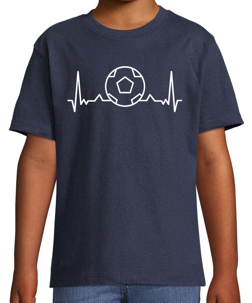 Youth Designz T-Shirt Heartbeat Fußball Kinder Shirt für Jungen und Mädchen mit trendigem Frontprint