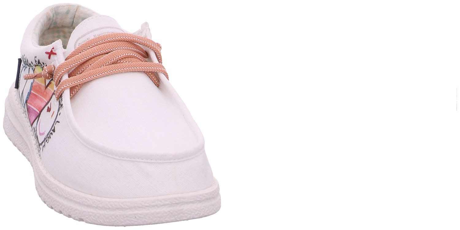 Fusion Fusion Emma Print Graffiti White Slipper