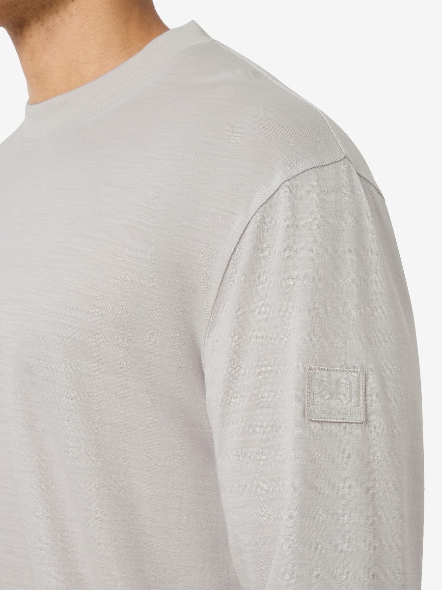 SUPER.NATURAL Langarmshirt für Herren, nachhaltig, Merino modern, atmungsaktiv
