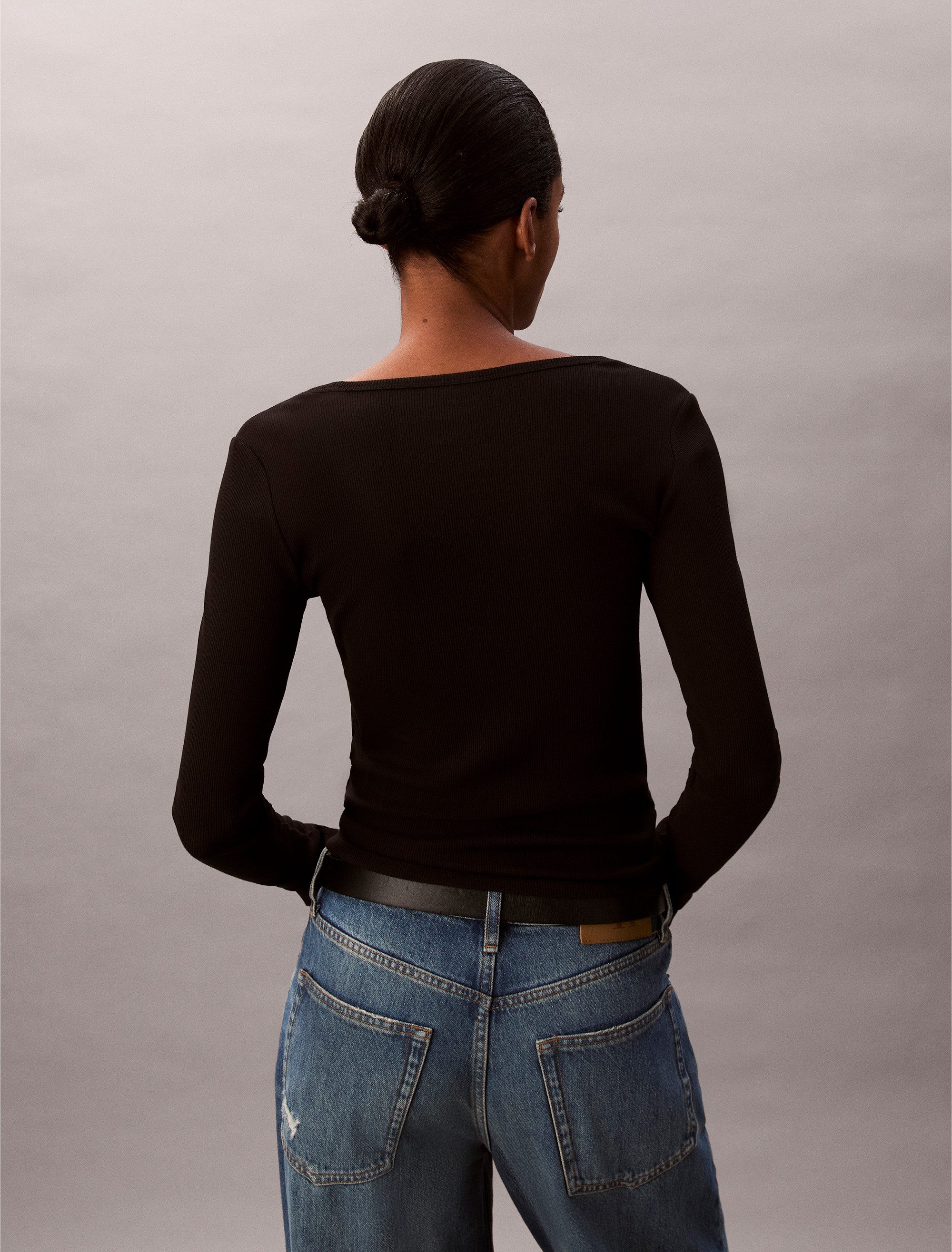 Calvin Klein Jeans Langarmshirt LS WOVEN günstig online kaufen