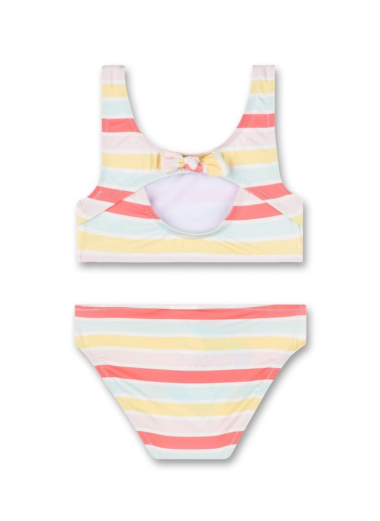 Sanetta Bustier-Bikini Mädchen Bikini gestreift UV Schutz 50+ zweiteilig Badebekleidung
