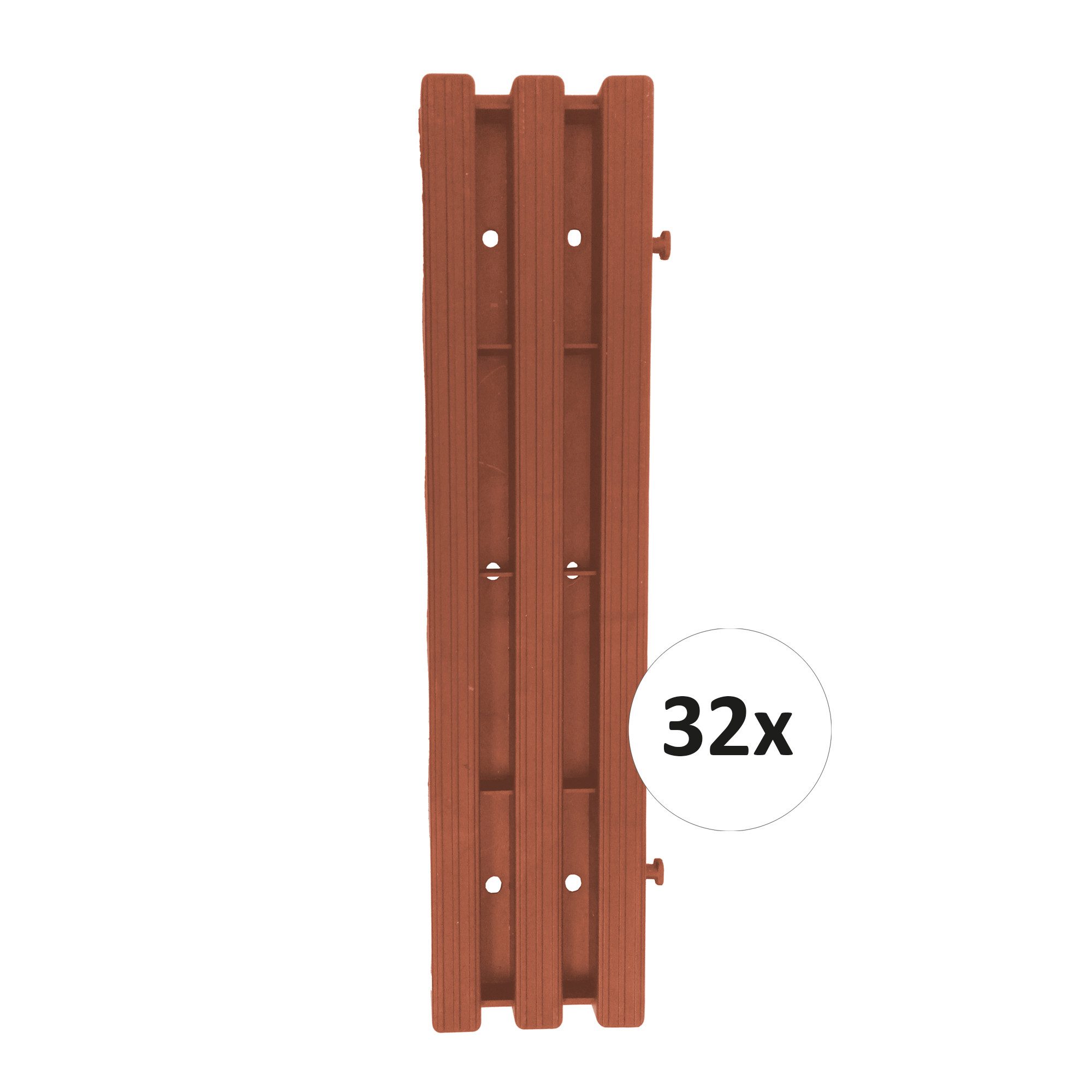 HTI-Living Trittsteine Rollweg Nessa, 30x262 cm, Set, 32 Module inkl. Verbindungselementen, Gehweg Gartenweg leicht zu verlegen