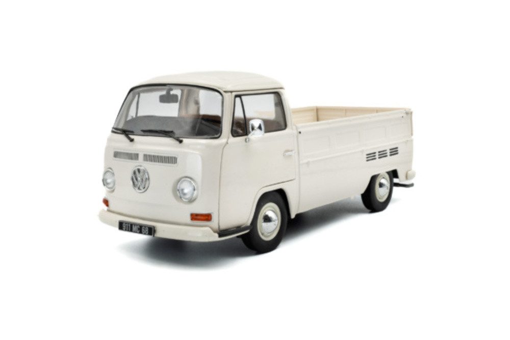 Solido Modellauto VW T2 Pritsche 1968 weiß, Maßstab 1:18