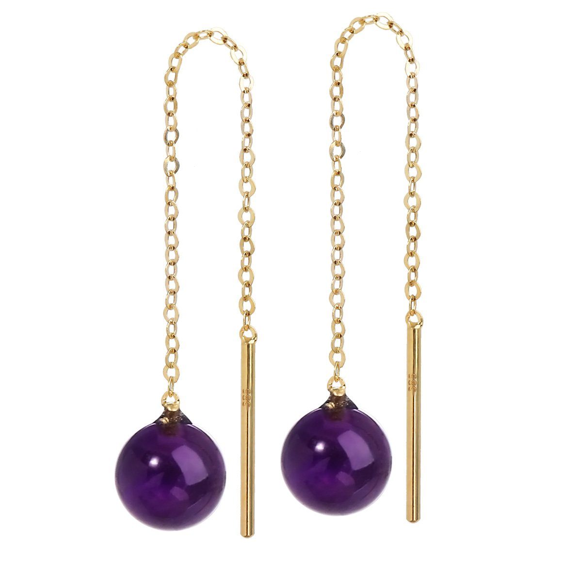 NKlaus Paar Ohrhänger Paar Echt Amethyst günstig online kaufen