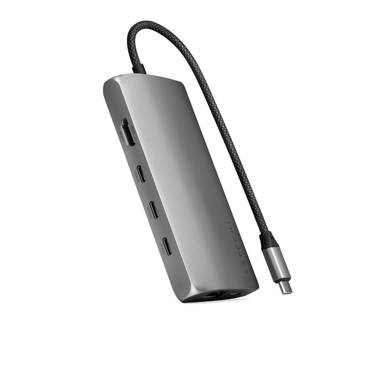 USB-C Multiport Adapter 8K with Ethernet V3 Space Netzwerk-Switch