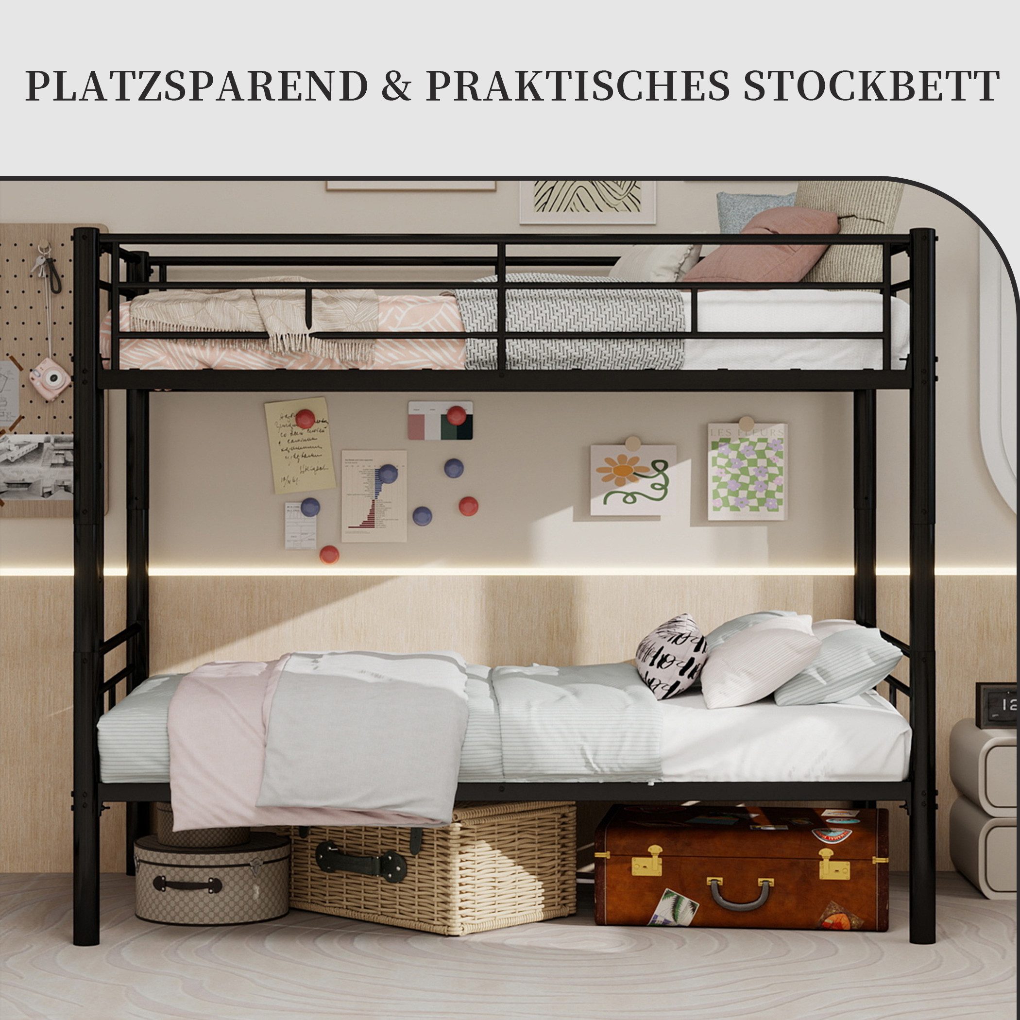 SeedWave Etagenbett Flexible Kinderbett 2 in 1 Einzelbetten mit Dreistufige günstig online kaufen