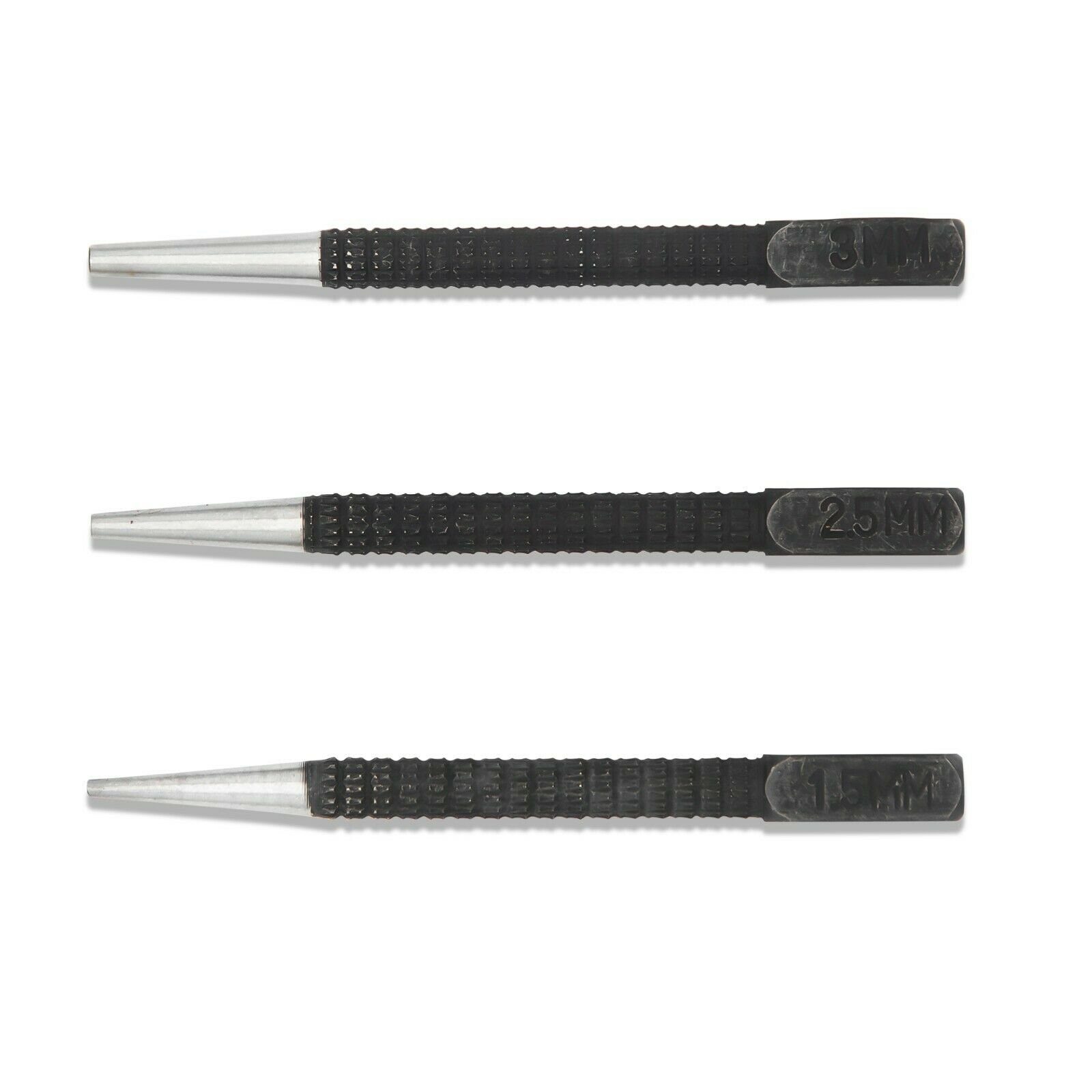 BENSON Bohrer- und Bitset Splintentreiber 3tlg Splinttreiber 1,5-3mm, 3-St., Durchschlag, Durchschläger, Austreiber