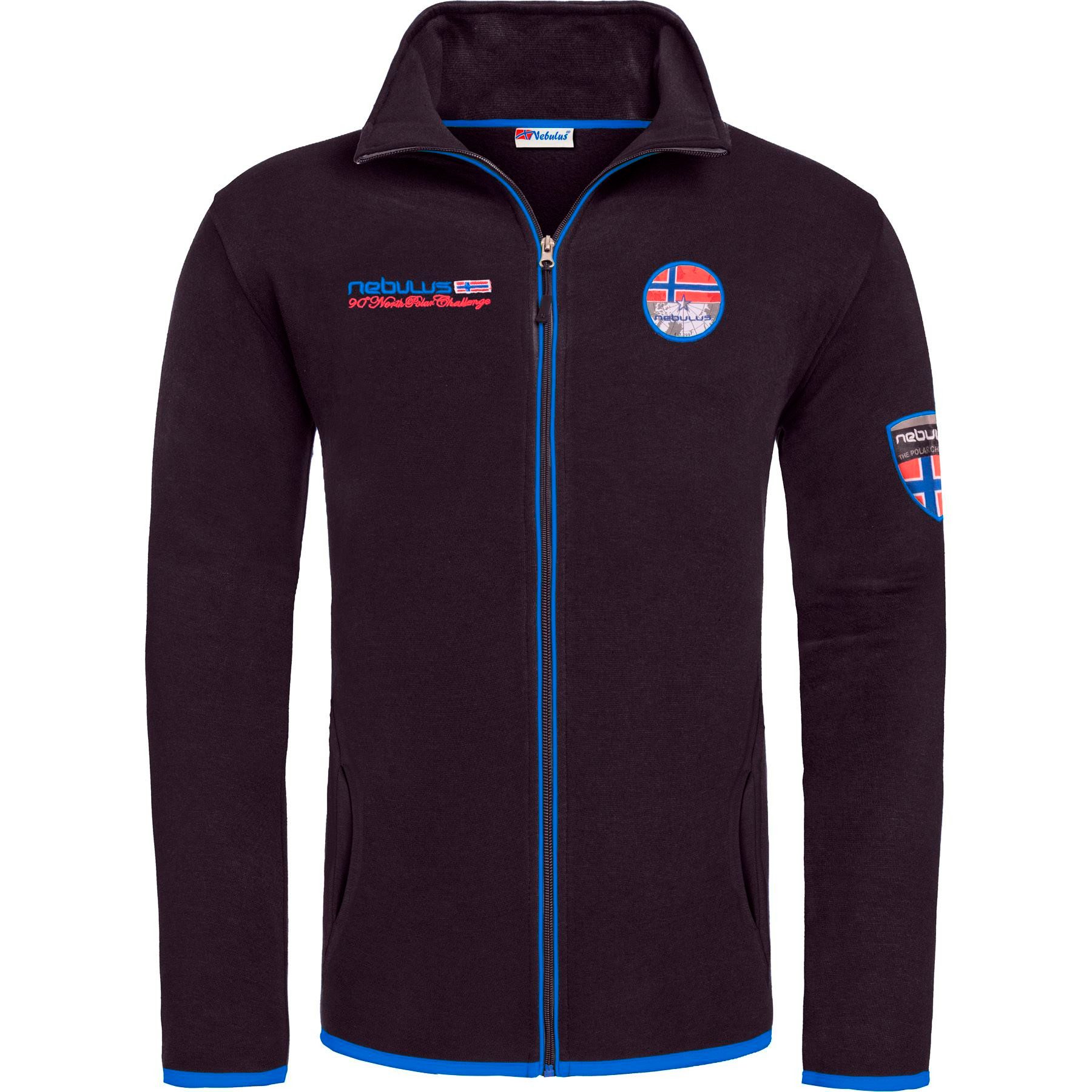 Nebulus Sweatjacke NORY, P6540 - Herren, schwarz-kobalt, XL günstig online kaufen