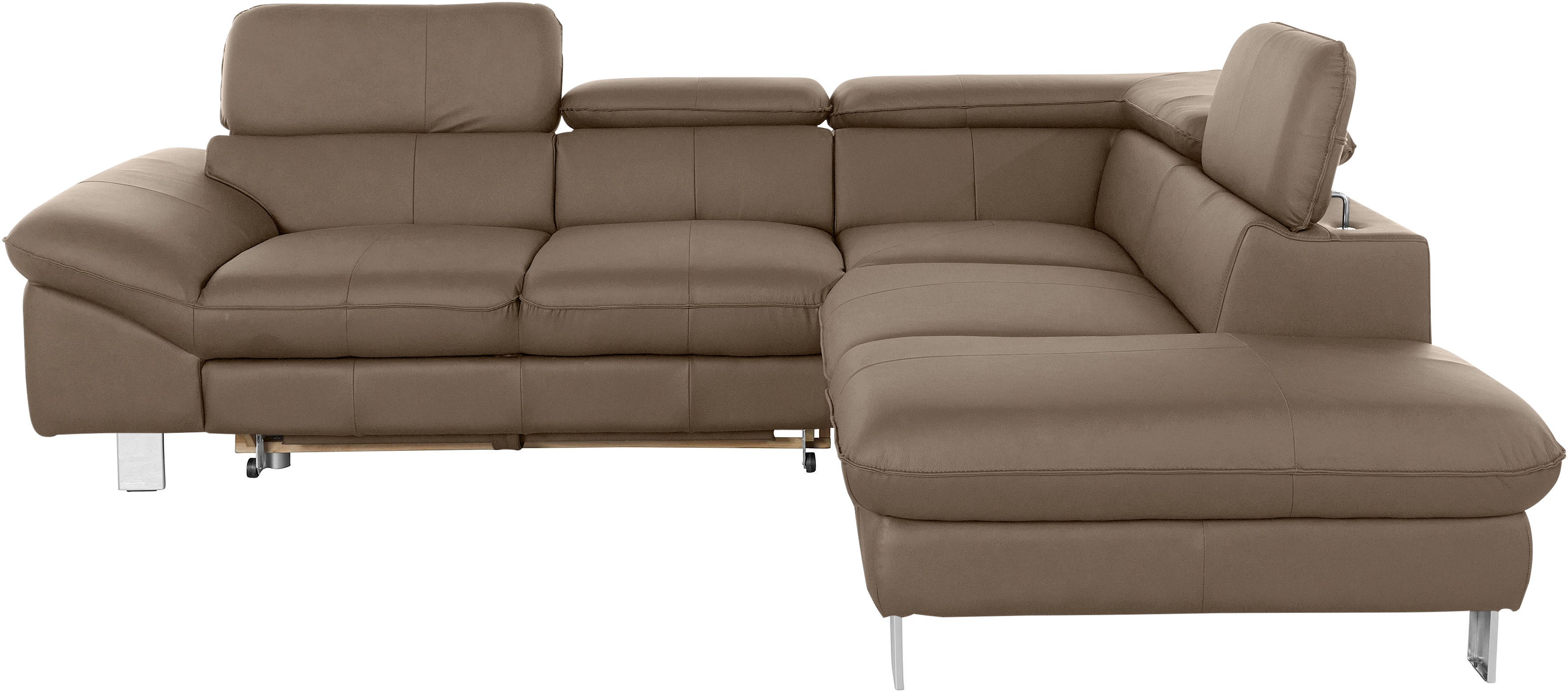 COTTA Ecksofa Driver L-Form, mit Kopfteilverstellung, günstig online kaufen