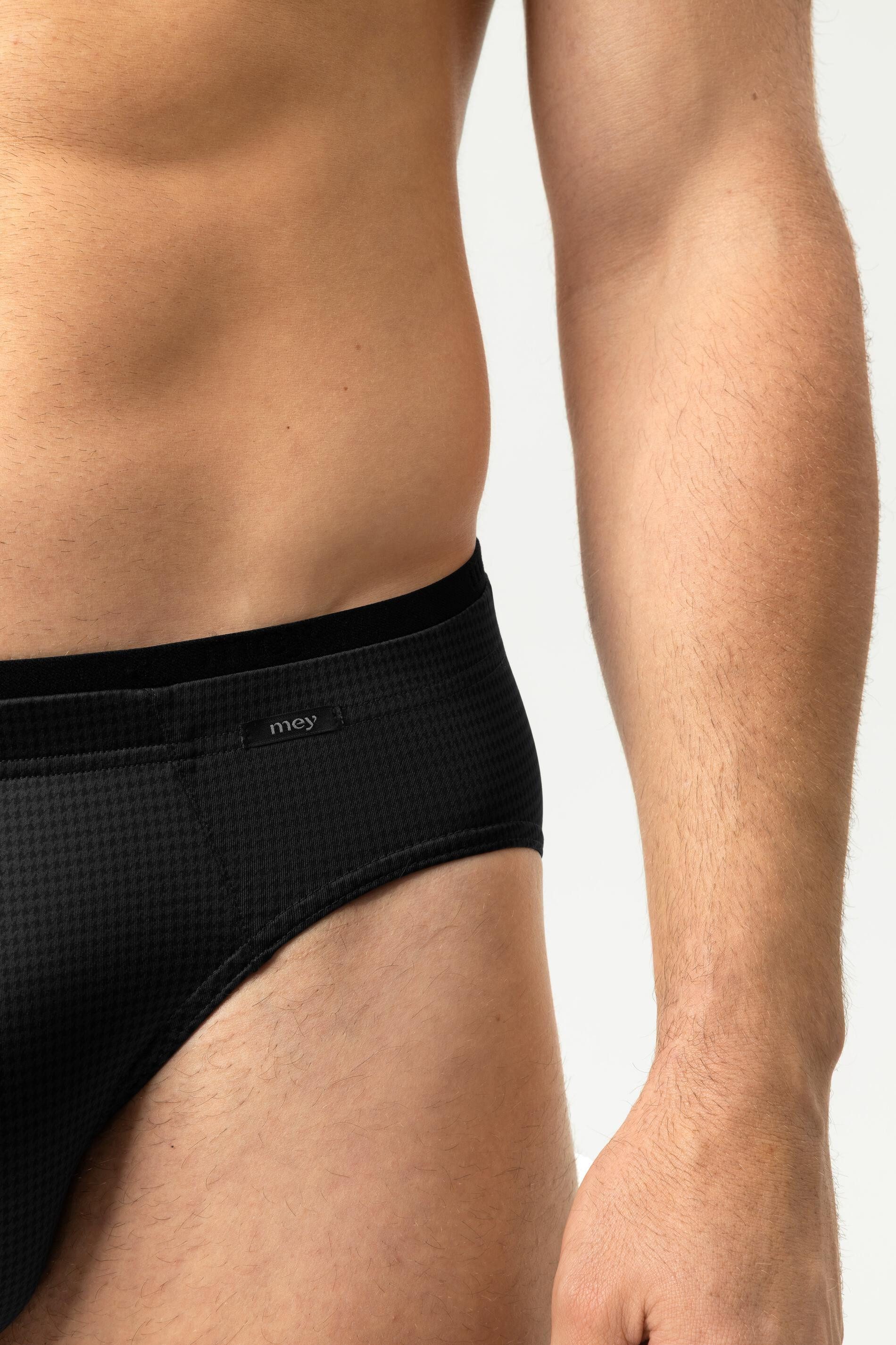 Mey Jazz-Pants Slips Mey Herren Slip Serie Houndstooth Uni (1-St., 1er-Pack) Klassischer Slip, Gemustert, Atmungsaktiv, Baumwoll-Mix – Bild 3 von 4