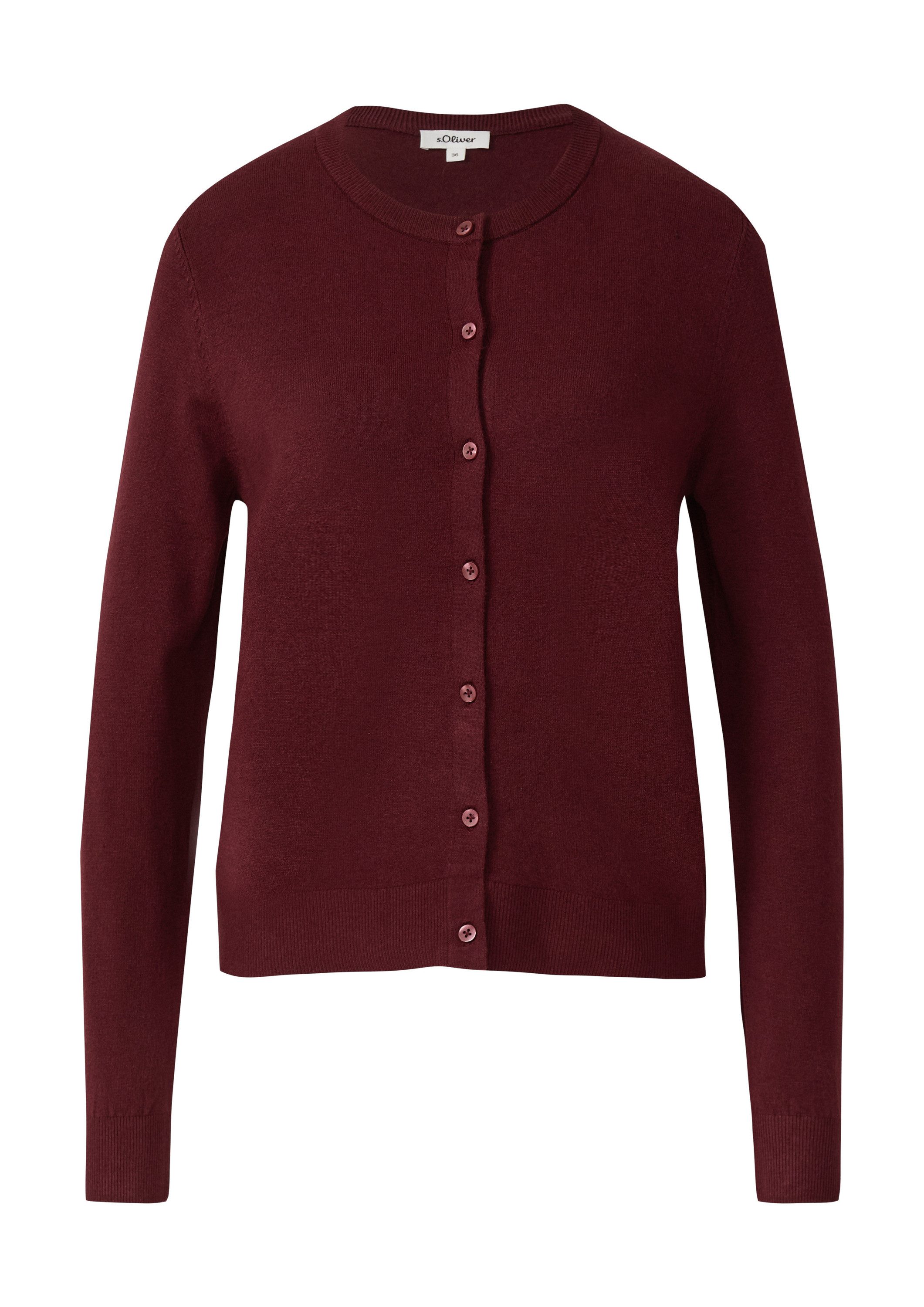 s.Oliver Cardigan Strickjacke Feinstrickcardigan aus Viskosemix günstig online kaufen