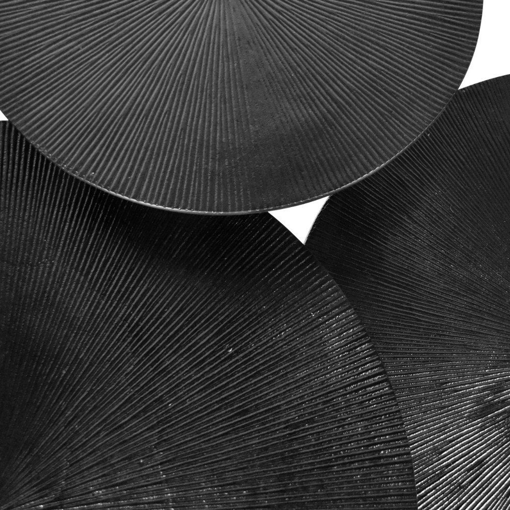 Möbel Schwarz Couchtisch Lilou Beistelltisch Metall aus 450x600mm, RINGO-Living in 3er-Set