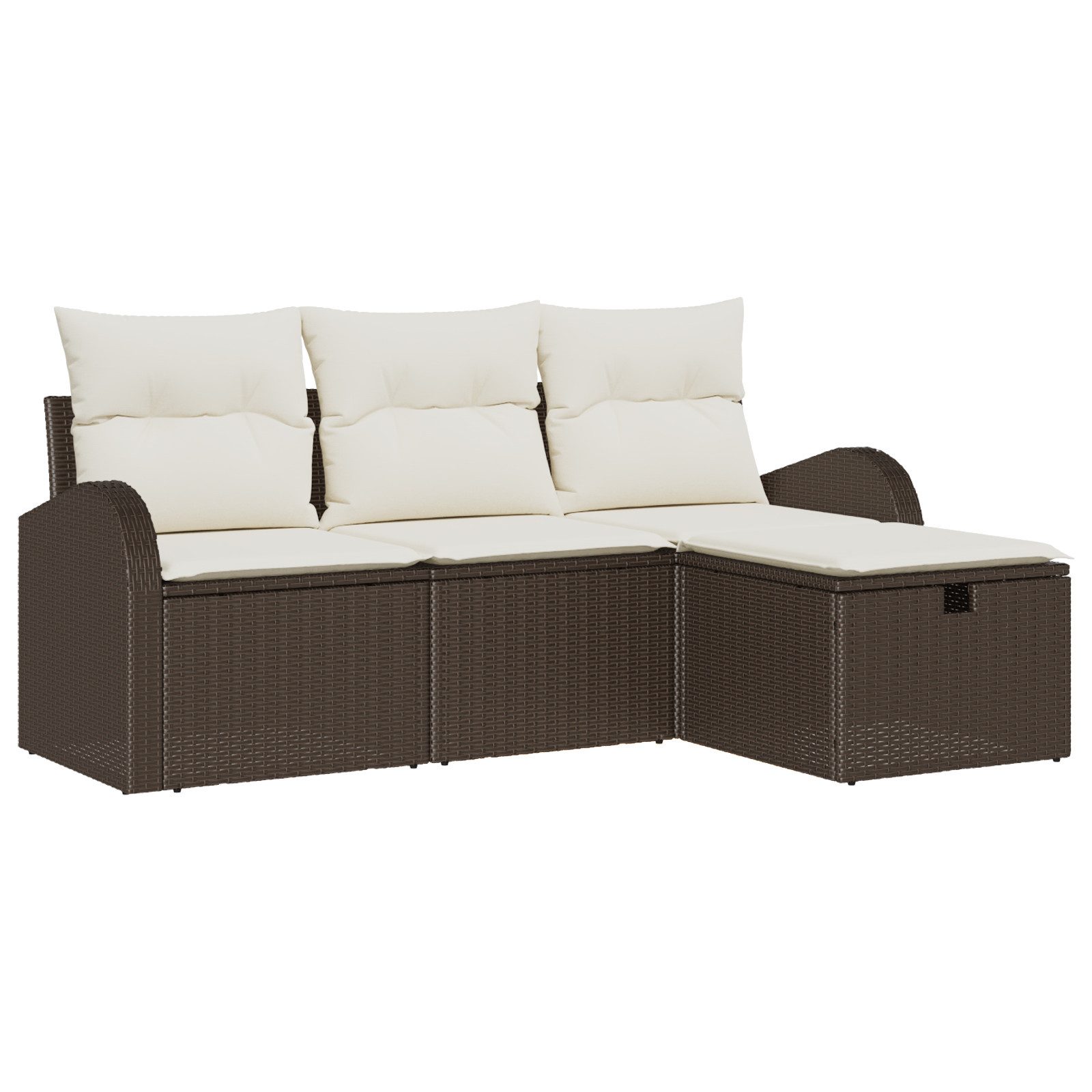 vidaXL Loungesofa 4-tlg. Garten-Sofagarnitur mit Kissen günstig online kaufen