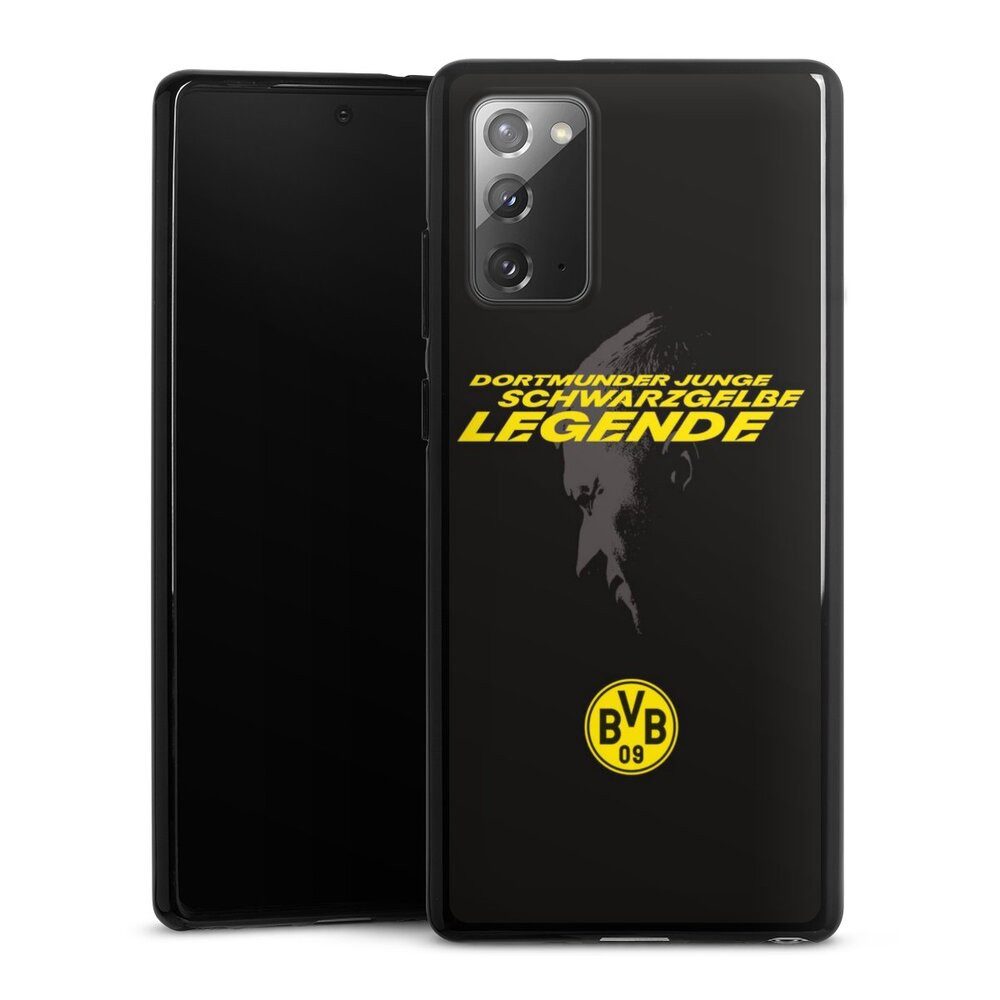 DeinDesign Handyhülle Marco Reus Borussia Dortmund BVB Danke Marco Schwarzgelbe Legende, Samsung Galaxy Note 20 Silikon Hülle Bumper Case Handy Schutzhülle