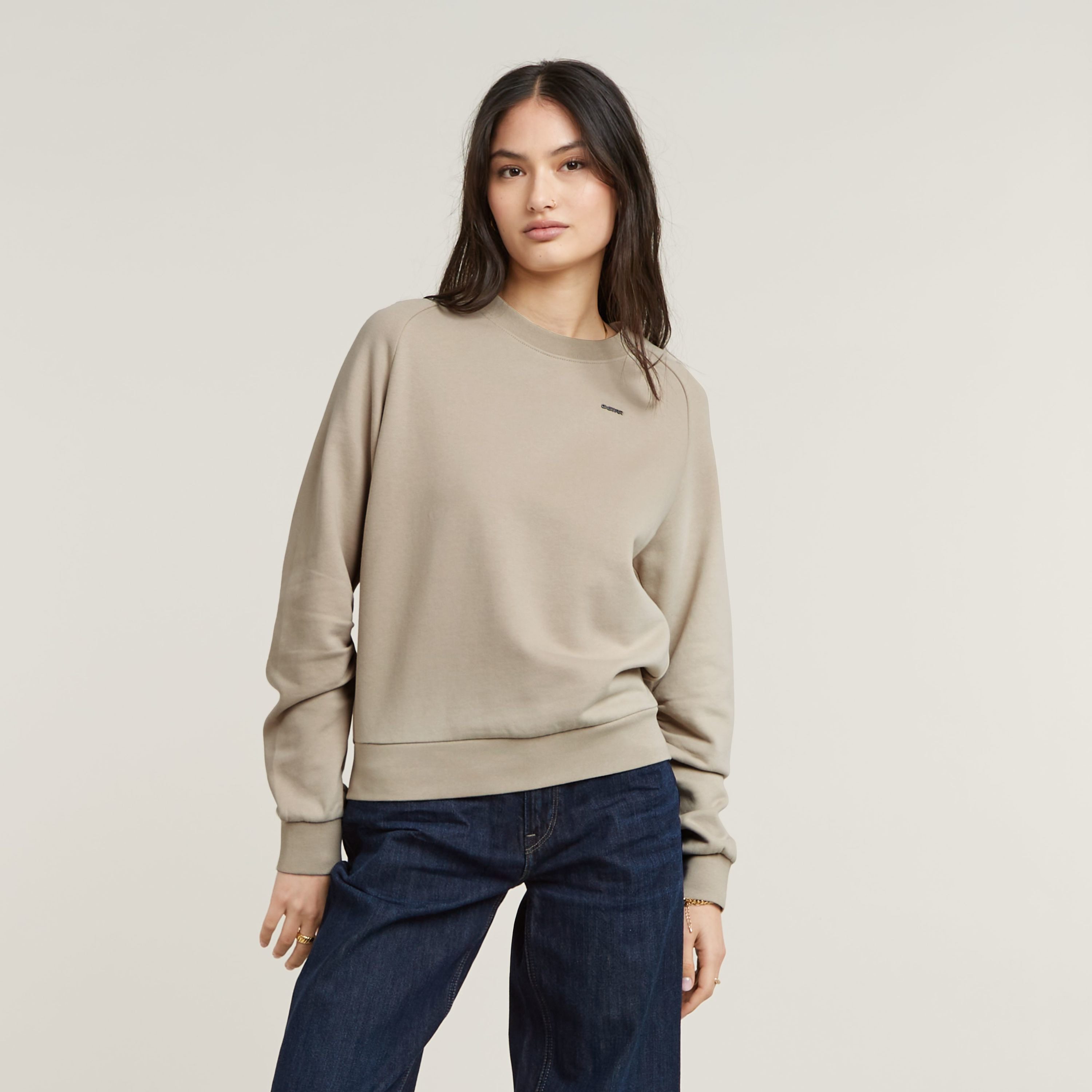 G-STAR Sweater Sleeve Construction mit Raffung günstig online kaufen