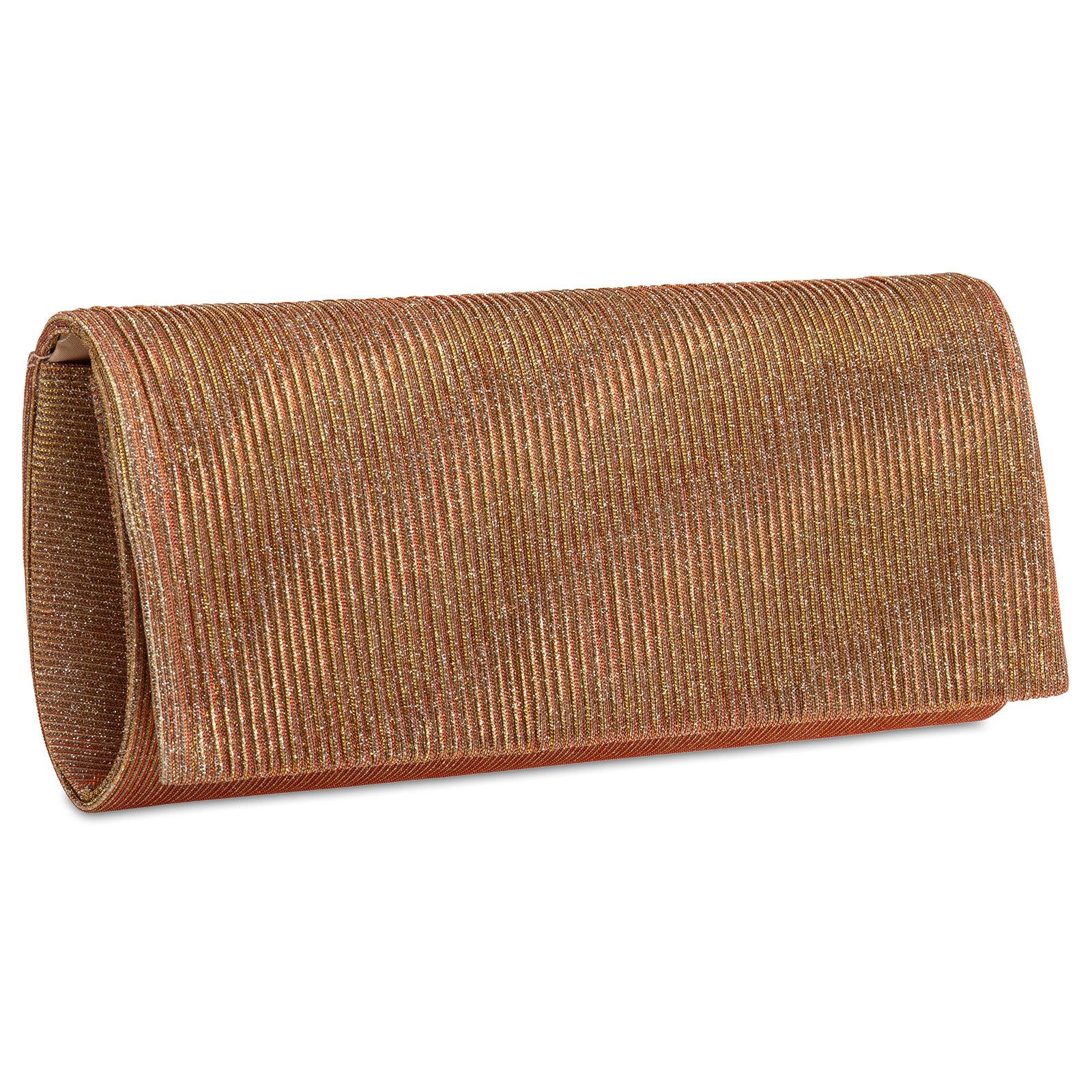 Caspar Clutch TA514 elegante Damen Glitzer Abendtasche
