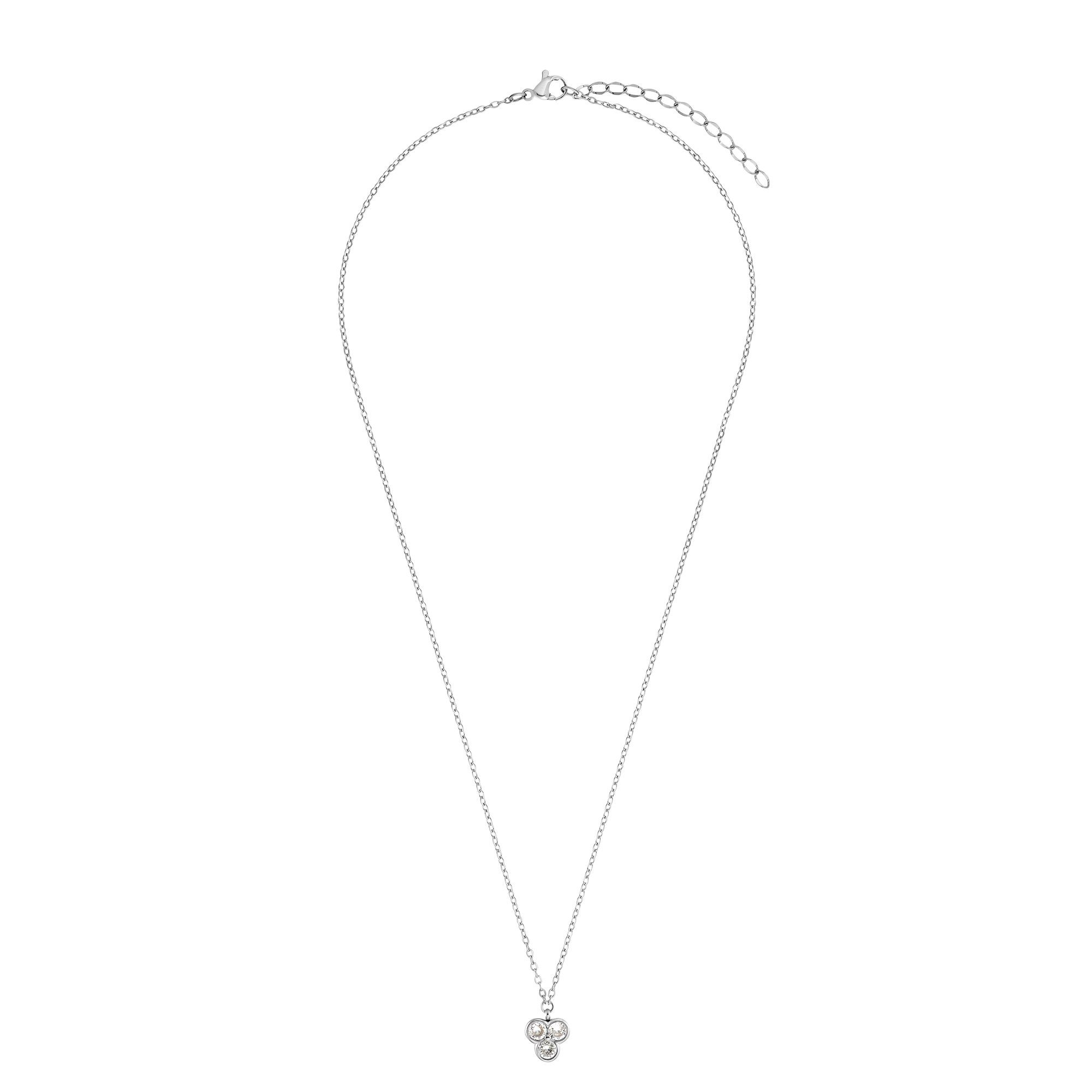 Heideman Collier Lotte silberfarben poliert (keine Angabe, inkl. Geschenkverpackung), Kette für Frauen mit Stein