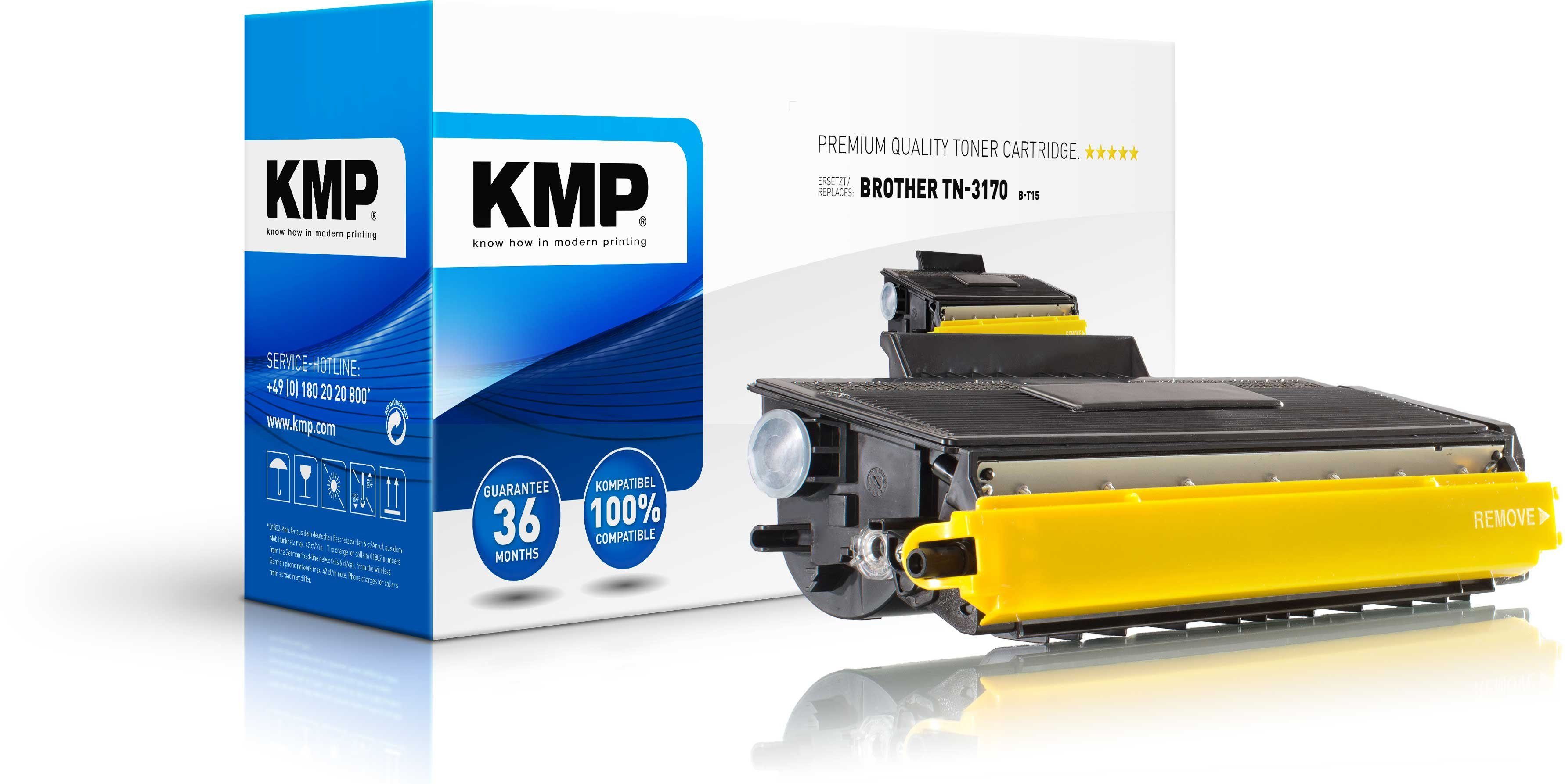 KMP Tonerkartusche 1 Toner B-T15 ERSETZT Brother TN-3170 - black, (1-St)