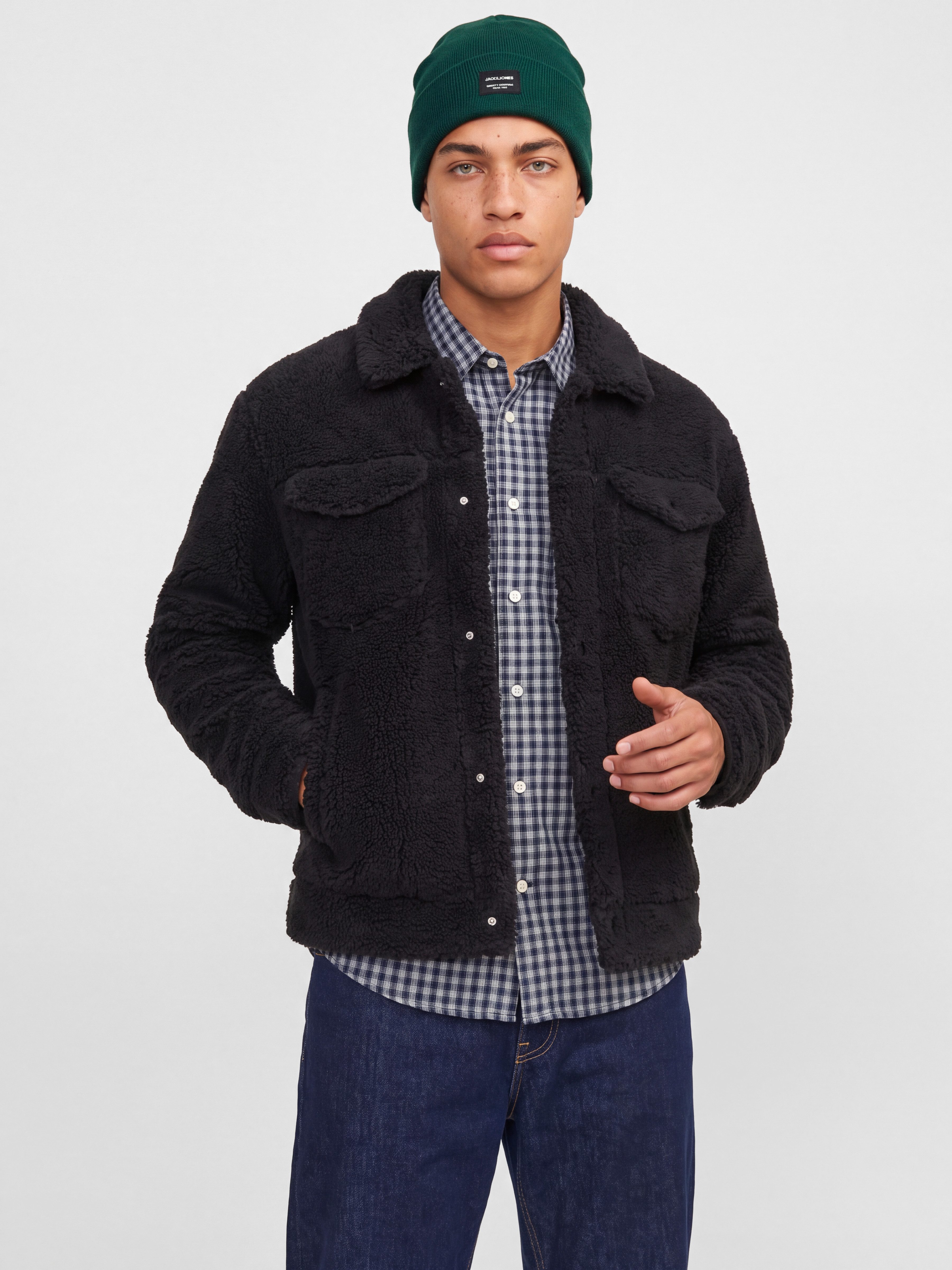Jack & Jones Strickmütze JACDNA BEANIE NOOS Kunstfaser, Rippenstrick – Bild 4 von 5