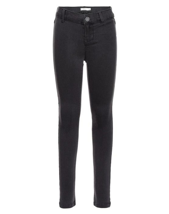 Name It Skinny-fit-Jeans Mädchen Stretch Jeans in grau