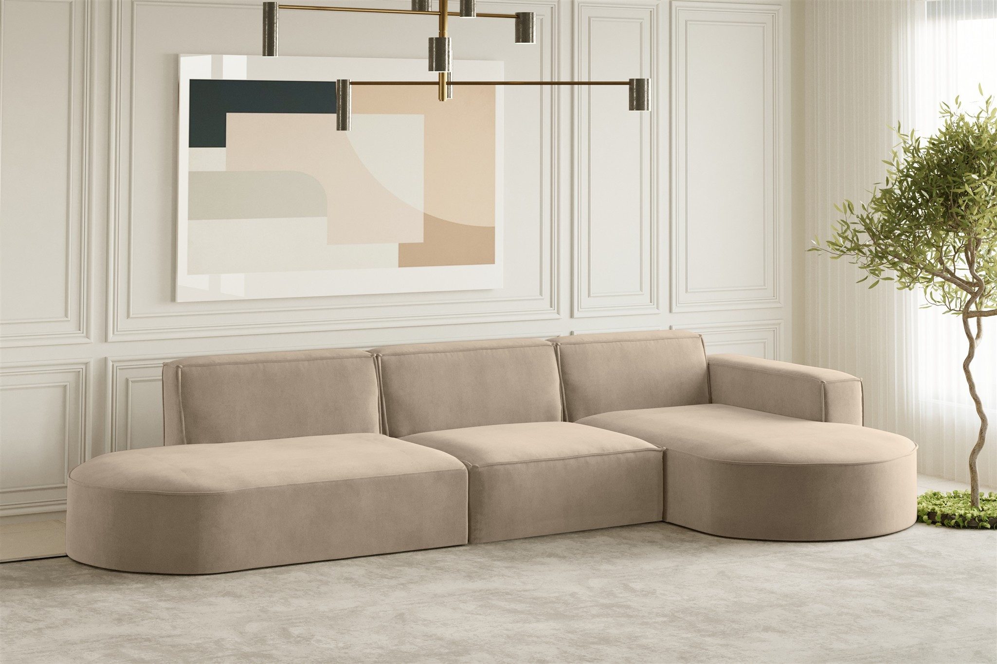 Fun Möbel Ecksofa Designersofa PALMA mit günstig online kaufen