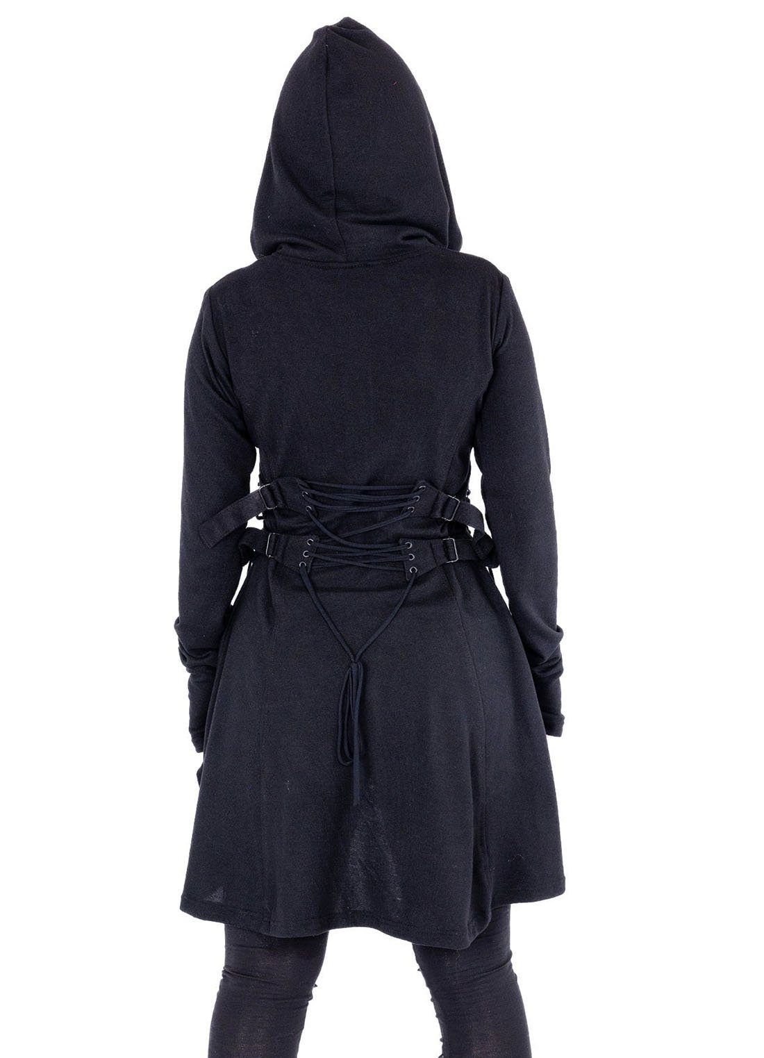 Heartless Kapuzensweatshirt Claudia Hood Gothic Schnürung günstig online kaufen