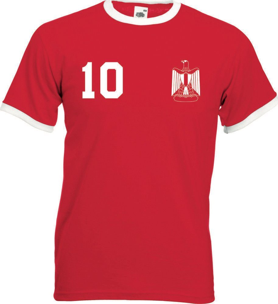 Youth Designz T-Shirt Ägypten Herren T-Shirt im Fußball Trikot Look mit trendigem Motiv
