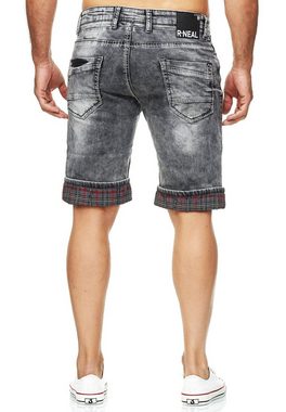 Rusty Neal Shorts Karsley mit kariertem Umschlag