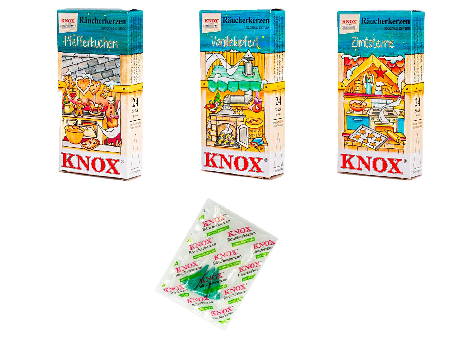 KNOX Duftkerze Plätzchen Düfte - 3er Set, Himmlische Düfte für Ihre Weihnac günstig online kaufen