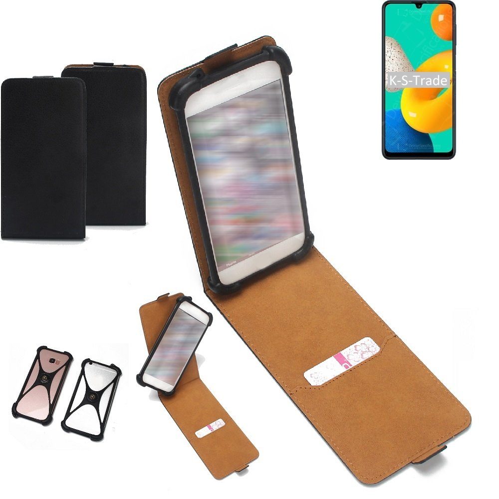 K-S-Trade Handyhülle für Samsung Galaxy M32, Handyhülle Schutzhülle Hülle Case Cover Flip Style Bumper