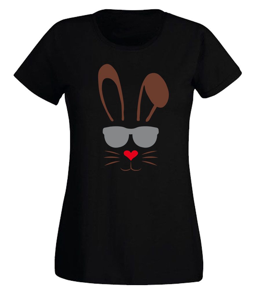 G-graphics T-Shirt Cooler Hase Slim-fit Damen T-Shirt mit Frontprint zu Ostern