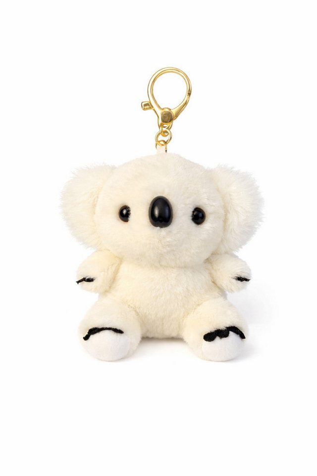 soma Schlüsselanhänger Koala Schlüsselanhänger Plüsch 12cm weich Kuscheltier Anhänger beige (Set, 1-tlg., Geschenk-Set), Extra weich mit stabilem Metallring und detailreichem Design