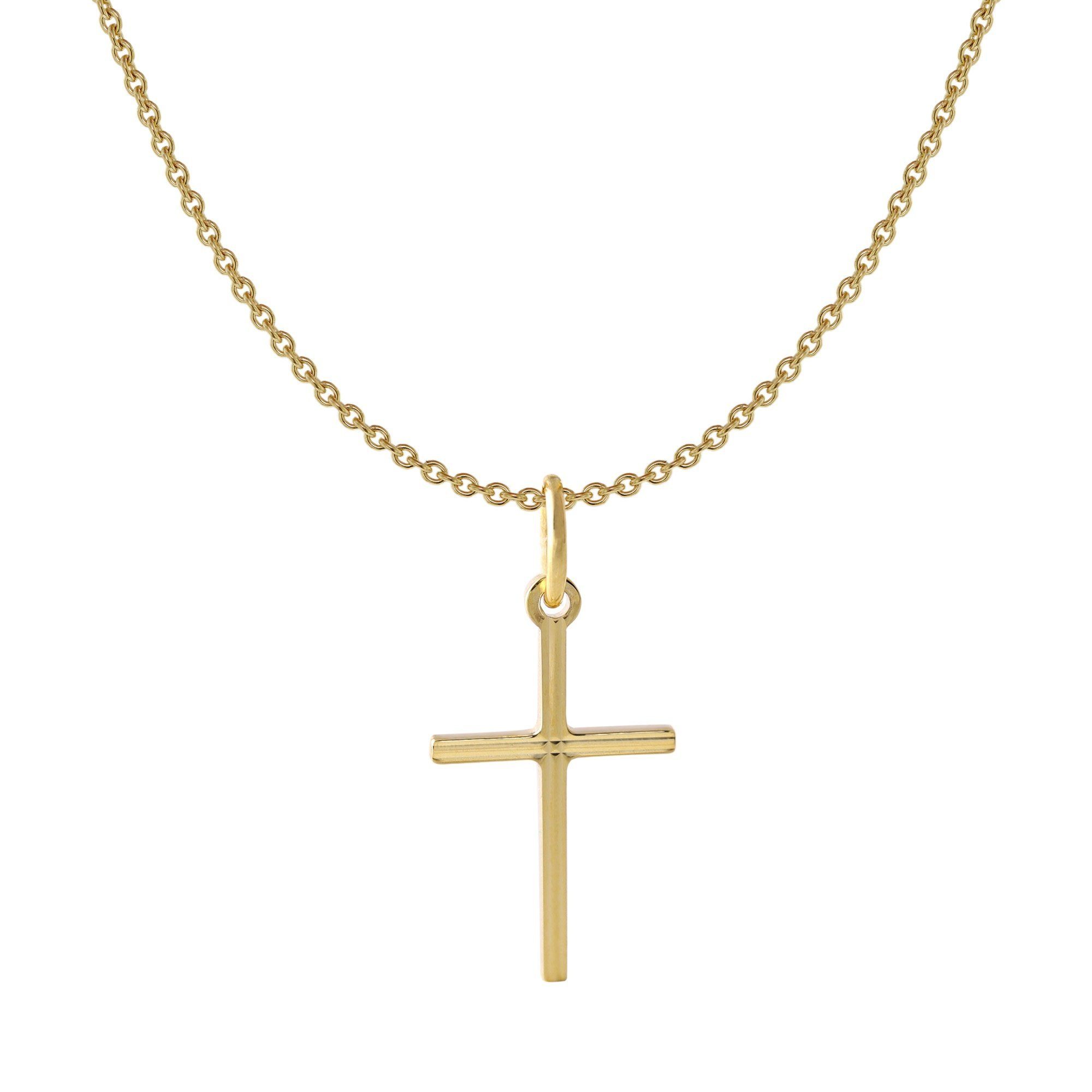 Acalee Kette mit Anhänger mit Kreuz-Anhänger 333 / 8K Gold