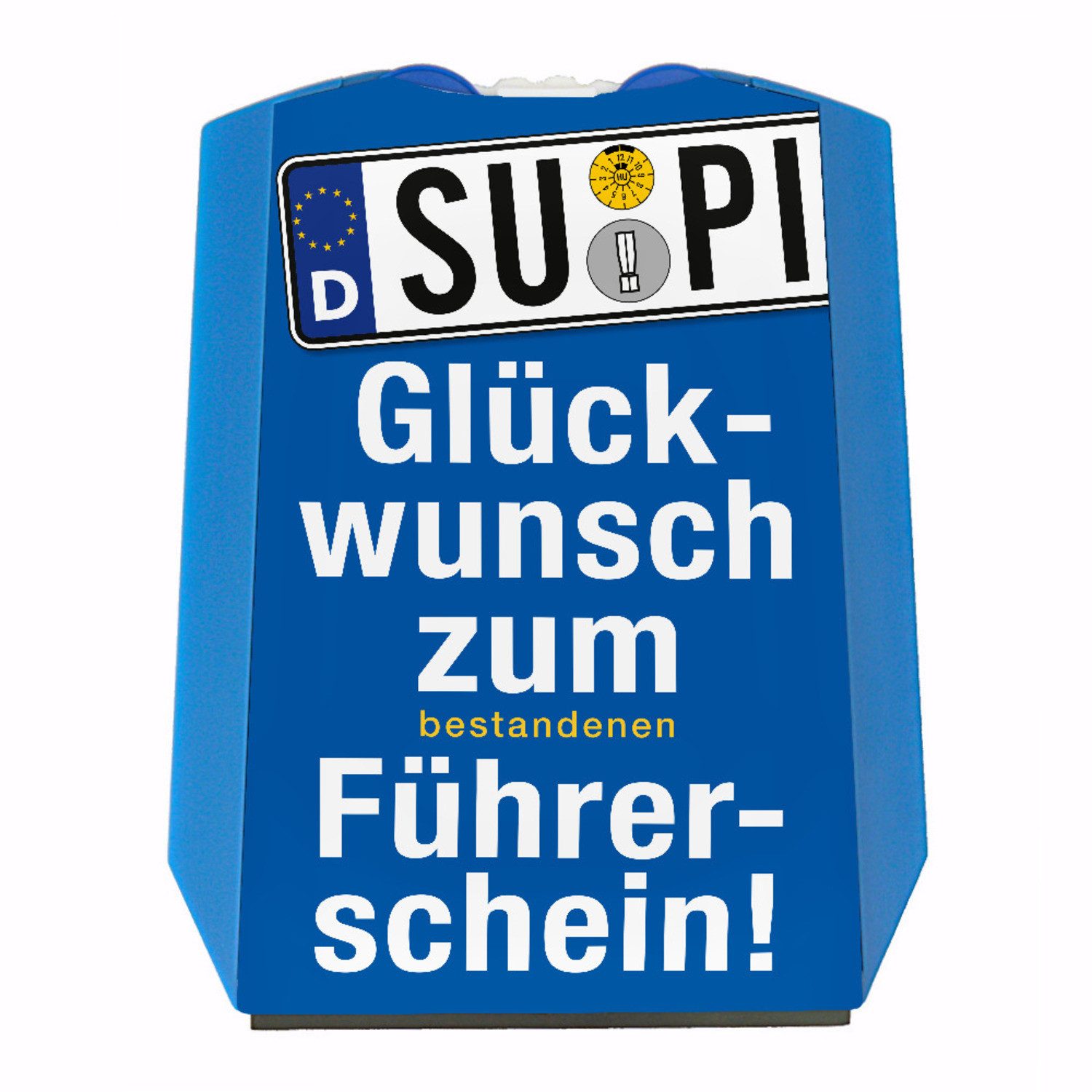 speecheese Parkscheibe Glückwunsch zum bestandenen Führerschein Parkscheibe mit 2