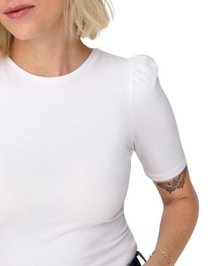 ONLY T-Shirt (Set) Basic Top mit Puffärmel im Doppelpack
