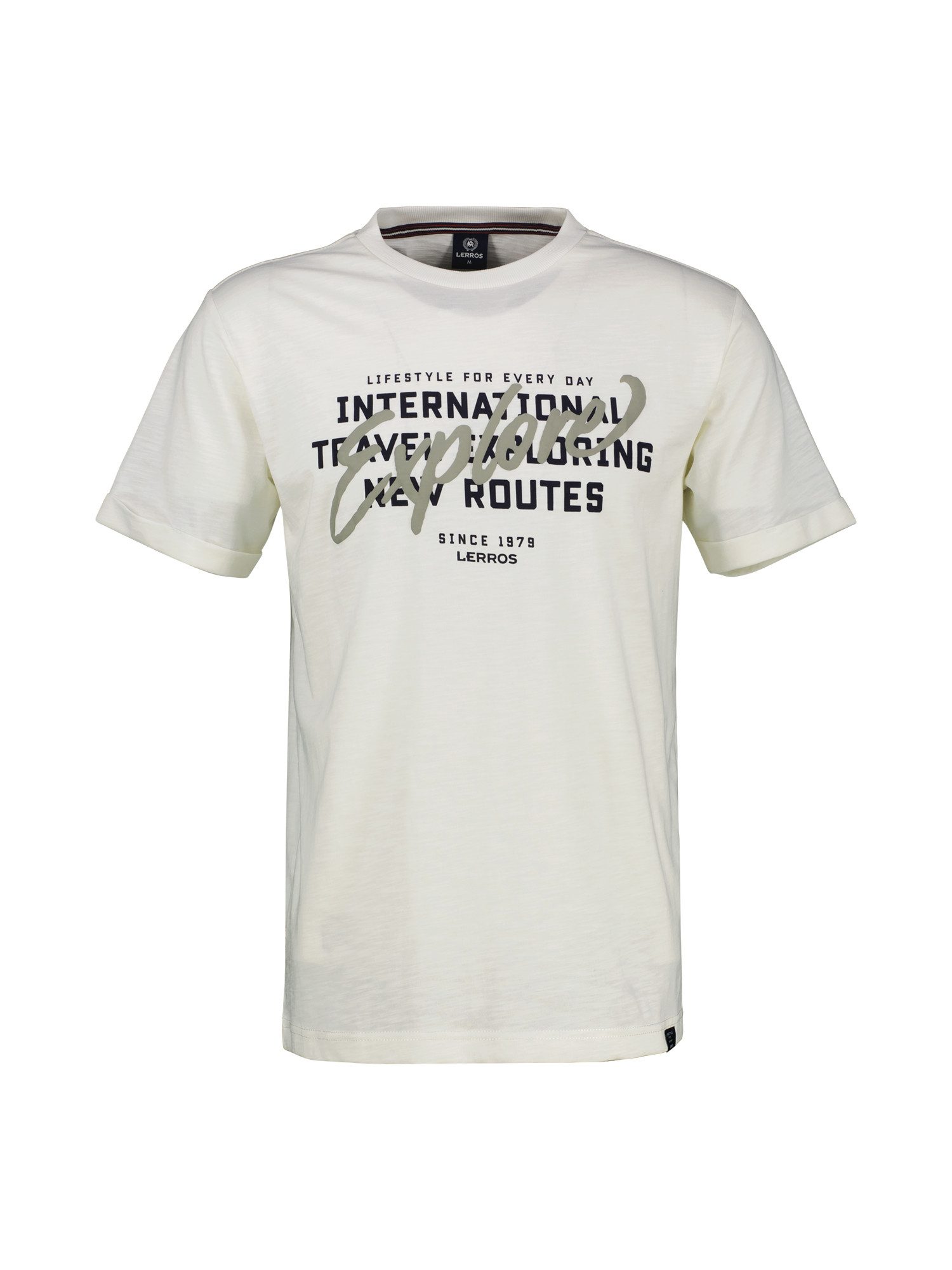 LERROS T-Shirt "LERROS Herren Jersey T-Shirt mit Brustprint" günstig online kaufen