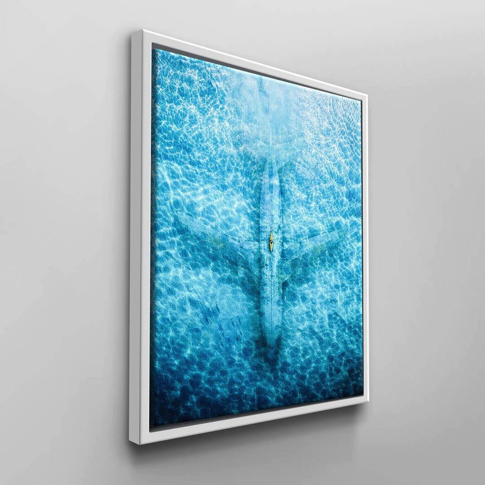 DOTCOMCANVAS® Moderne Wandbilder von Leinwandbild, DOTCOM CANVAS Rahmen weißer