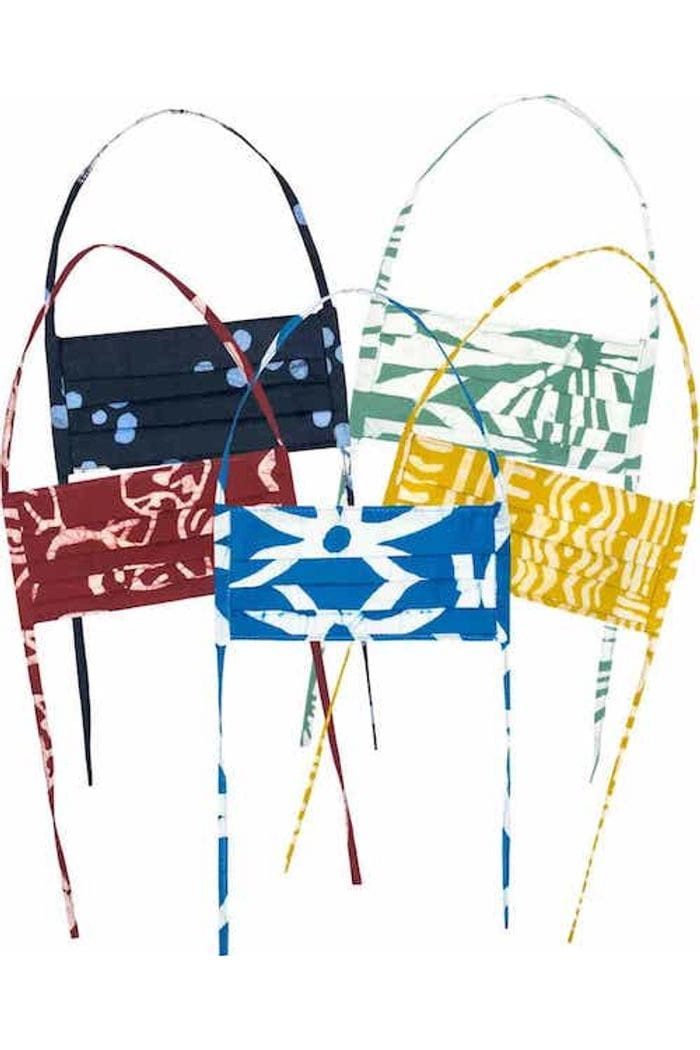 Global Mamas Community-Maske Mund Nase Masken - Bio Baumwolle - Kids, Handgefertigt in Ghana · recyceltes Glas · Unikat · Fair Trade (WFTO)