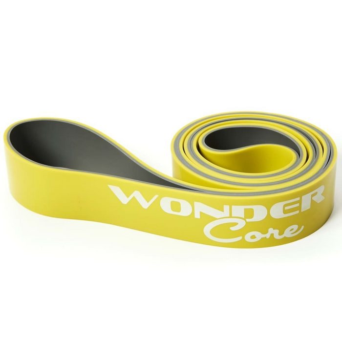 Wonder Core 2® Trainingsband Klimmzugband 4 4 cm Gelb und Grau WOC048