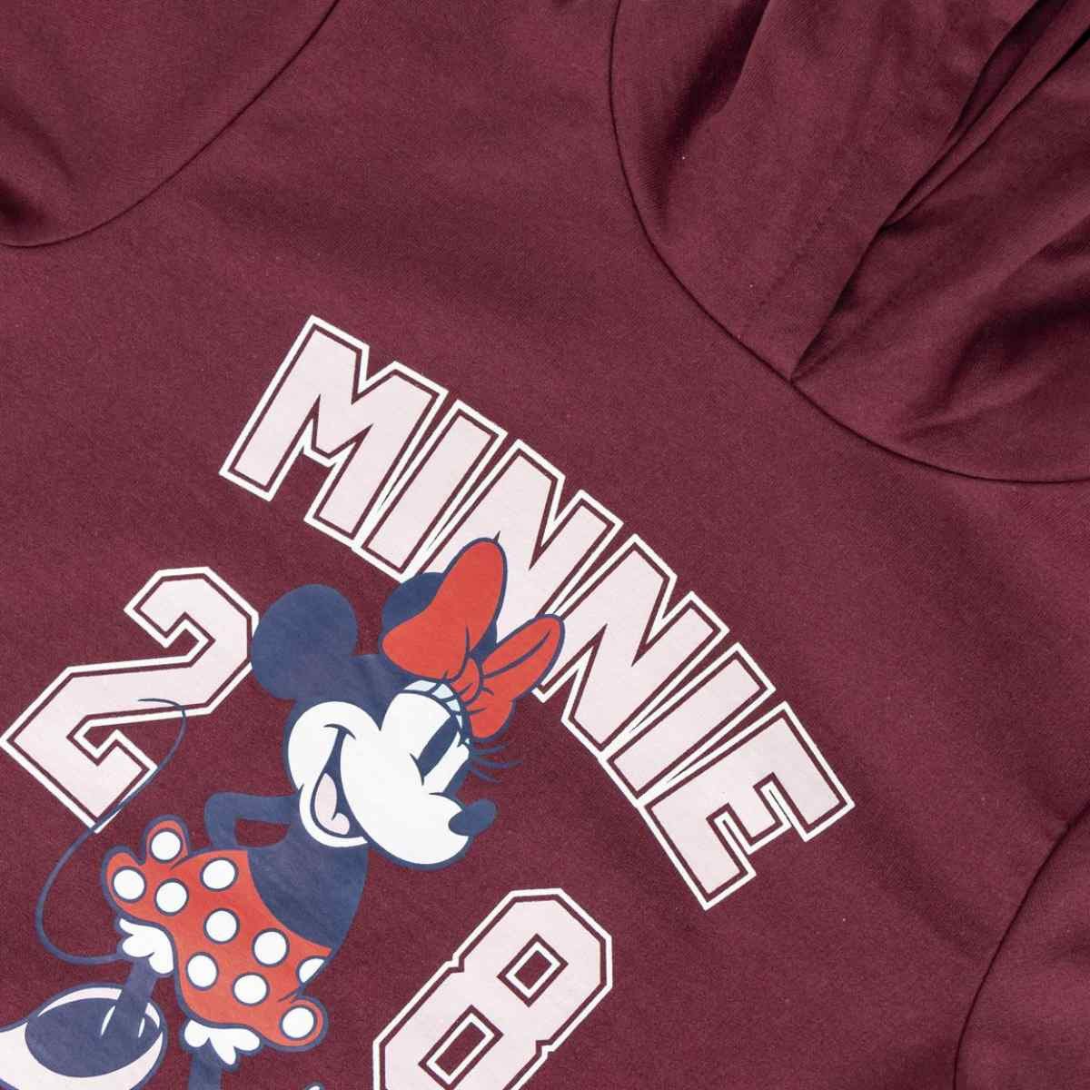 Disney Minnie Mouse Kapuzenpullover Langarm Kleid für Kinder aus Baumwollmix