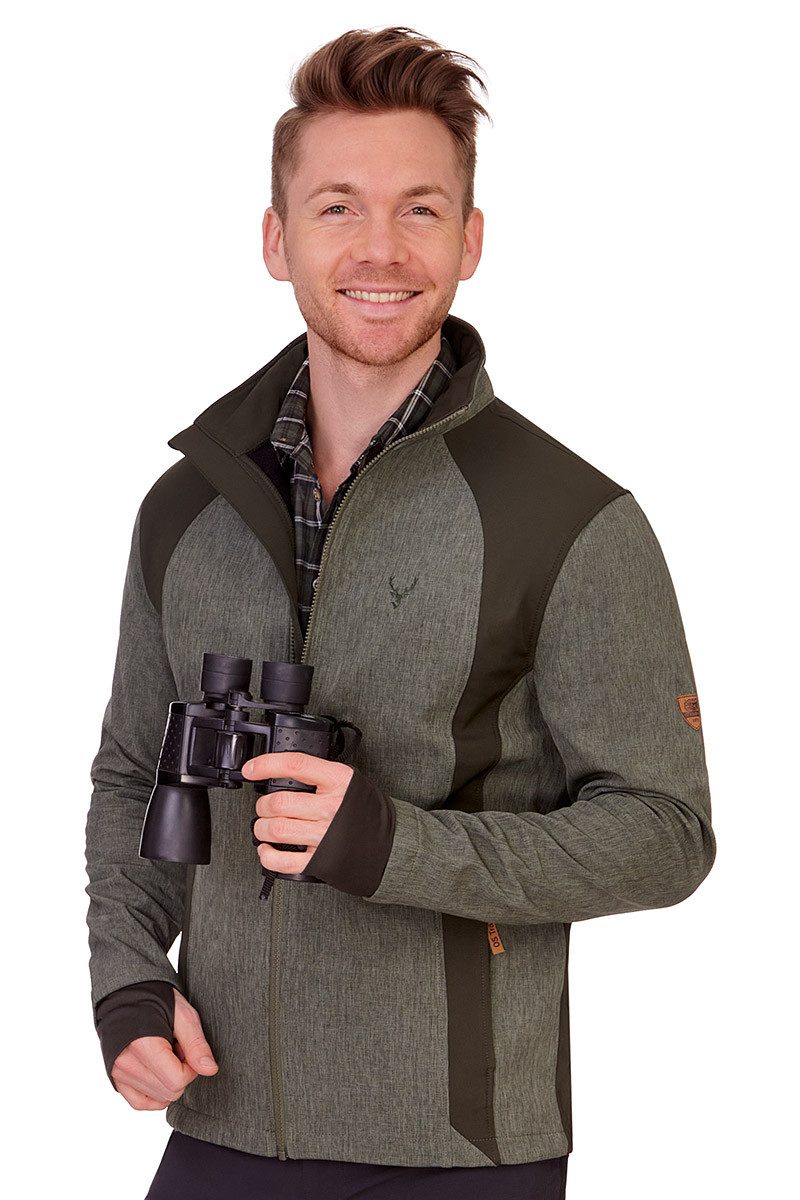 Outdoorjacke Softshelljacke Herren - GEDEON - oliv