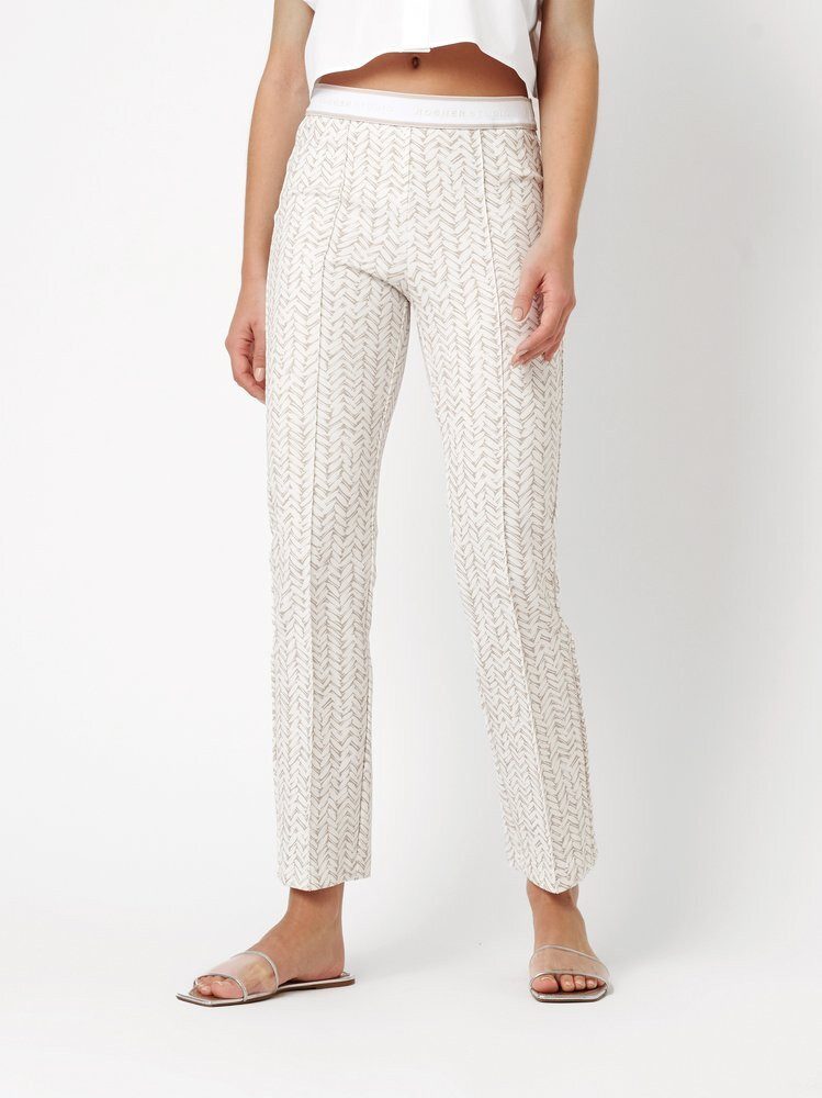 ROSNER Stretch-Hose Alisa Slim (1-tlg) mit grafischem Muster auf leichter Scubaware