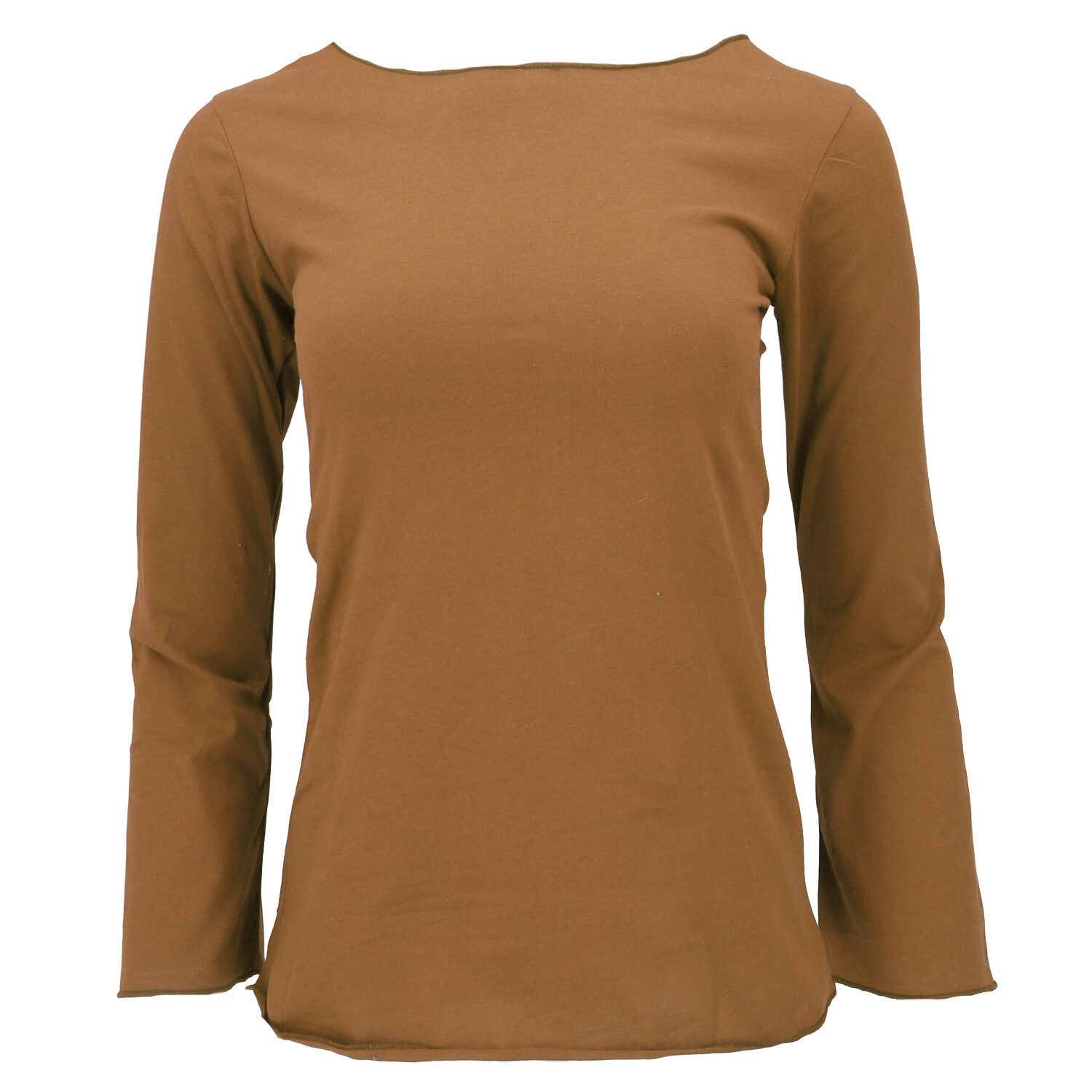 Guru-Shop Longsleeve Basic Langarmshirt, Yogashirt mit.. günstig online kaufen