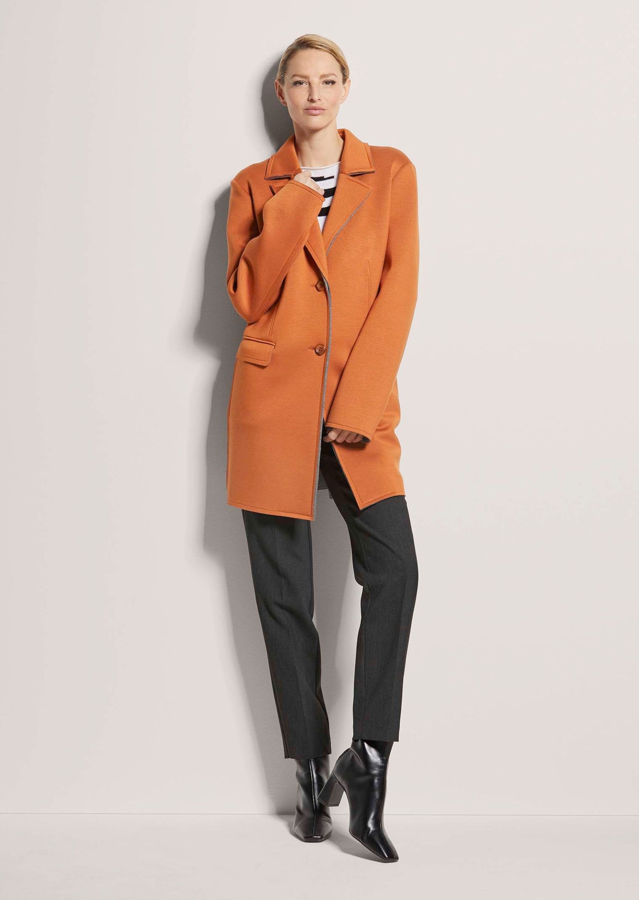 MADELEINE Outdoorjacke Longjacke aus zweilagigem Jersey günstig online kaufen