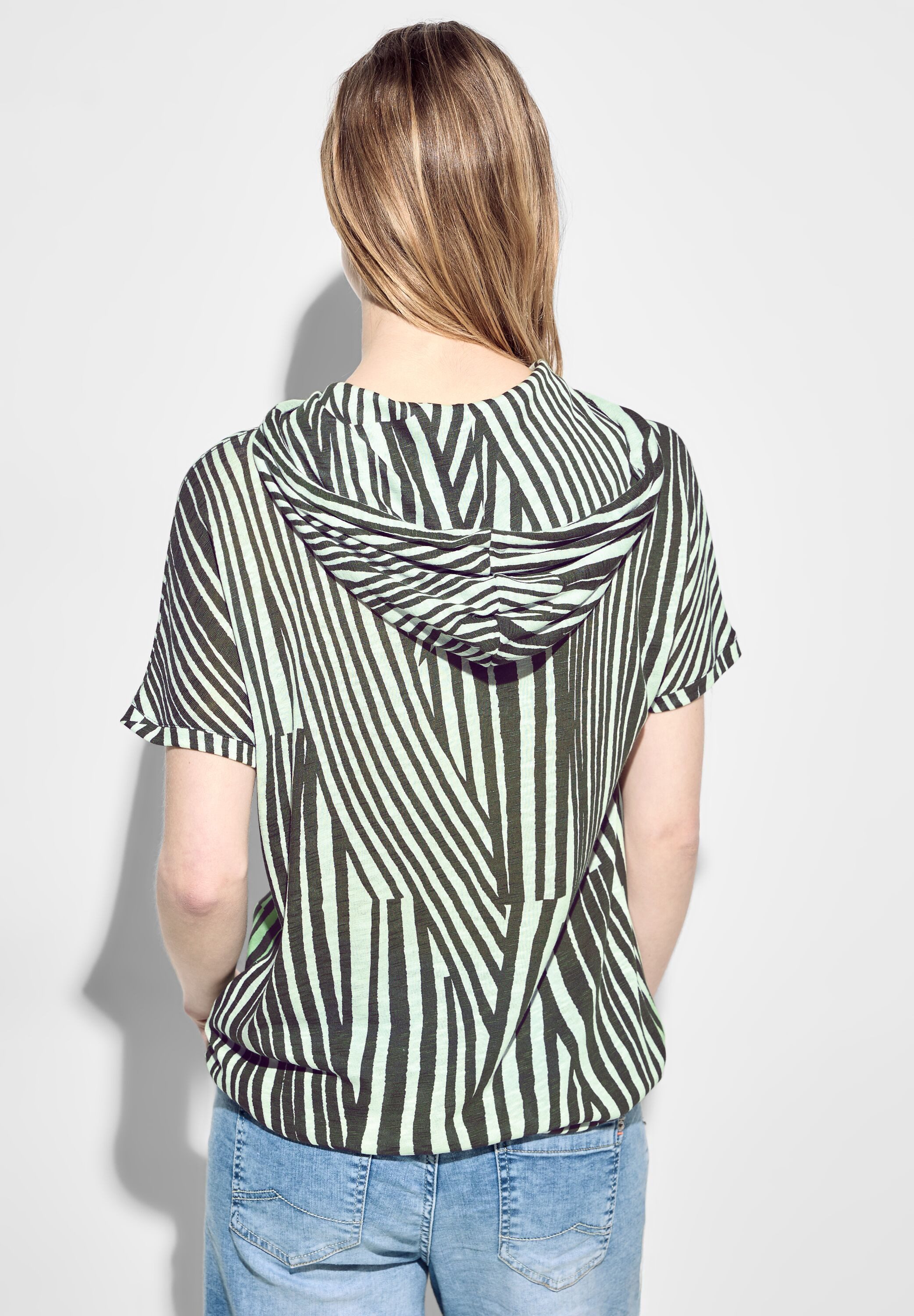 CECIL Kapuzenshirt mit Streifenmuster günstig online kaufen