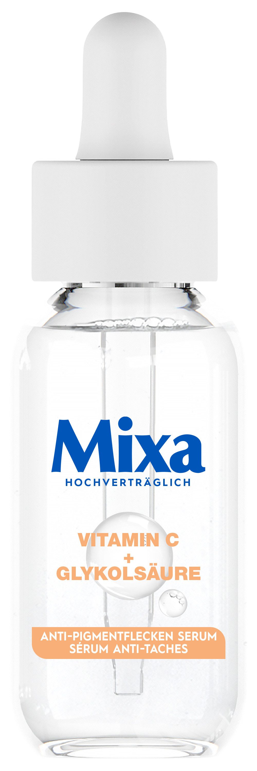 Mixa Gesichtsserum MIXA ANTI-PIGMENTFLECKEN SERUM, gegen müde Haut, regt die Hauterneuerung an, gegen Pigmentflecken
