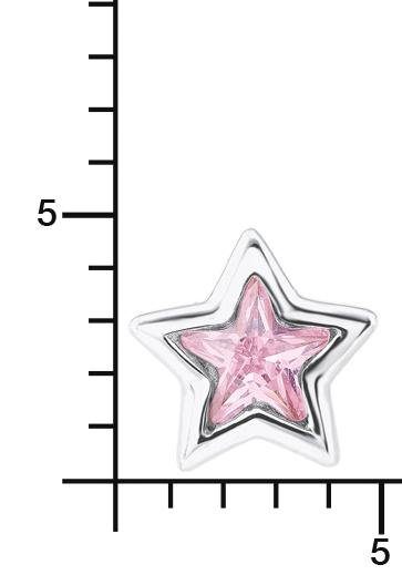 Prinzessin Lillifee Paar Ohrstecker Stern, mit Zirkonia (synth)
