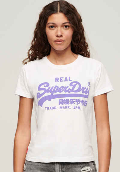 Superdry Kurzarmshirt NEON VL GRAPHIC FITTED TEE